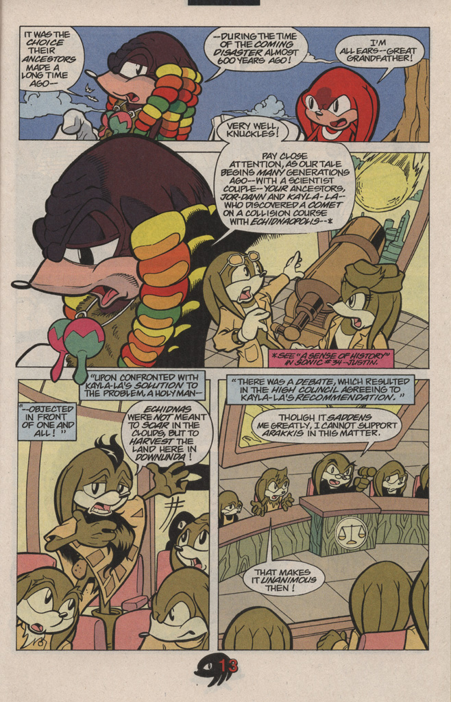 Read online Knuckles the Echidna comic -  Issue #10 - 21