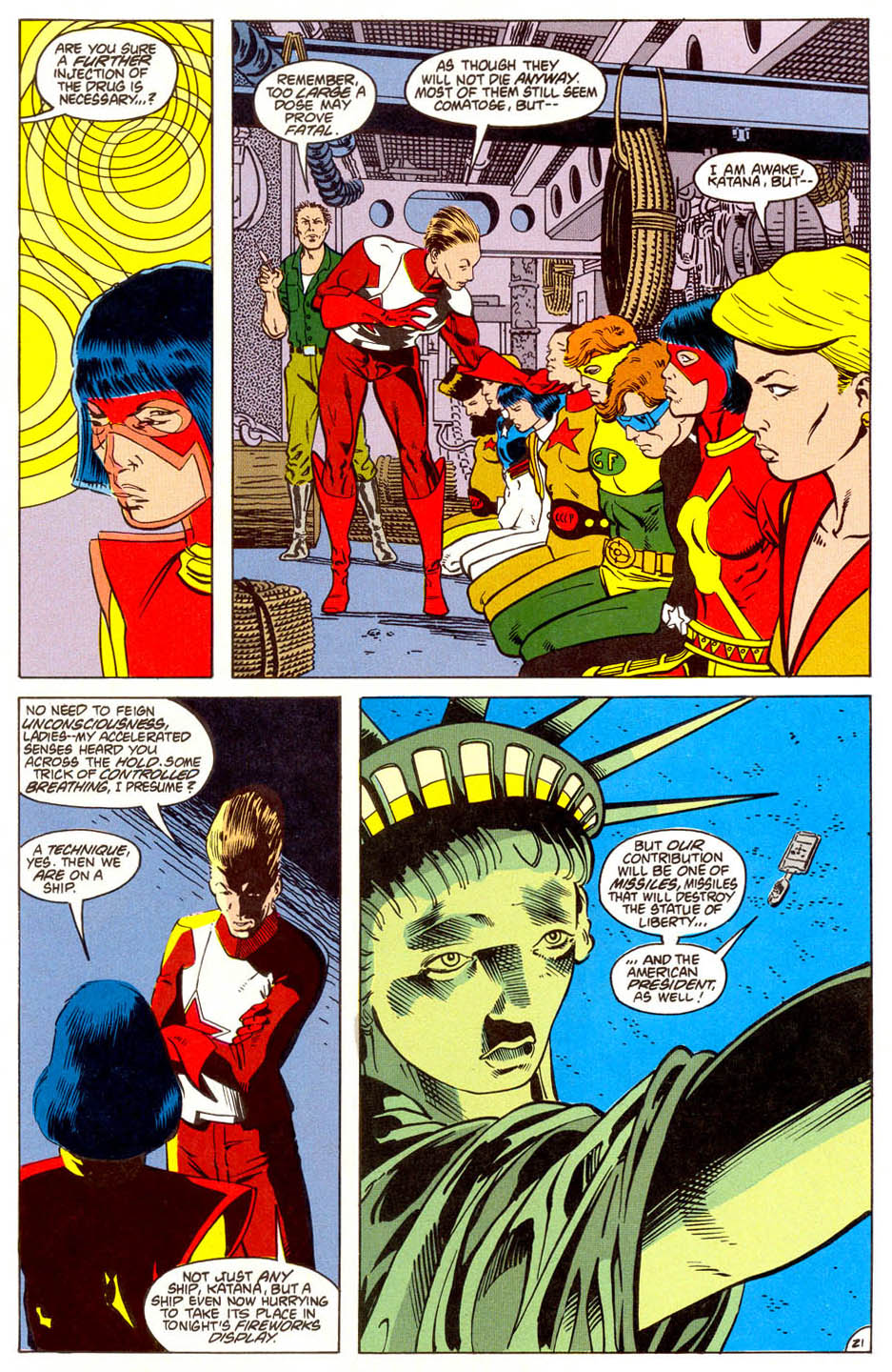 Read online The Outsiders (1985) comic -  Issue #23 - 22