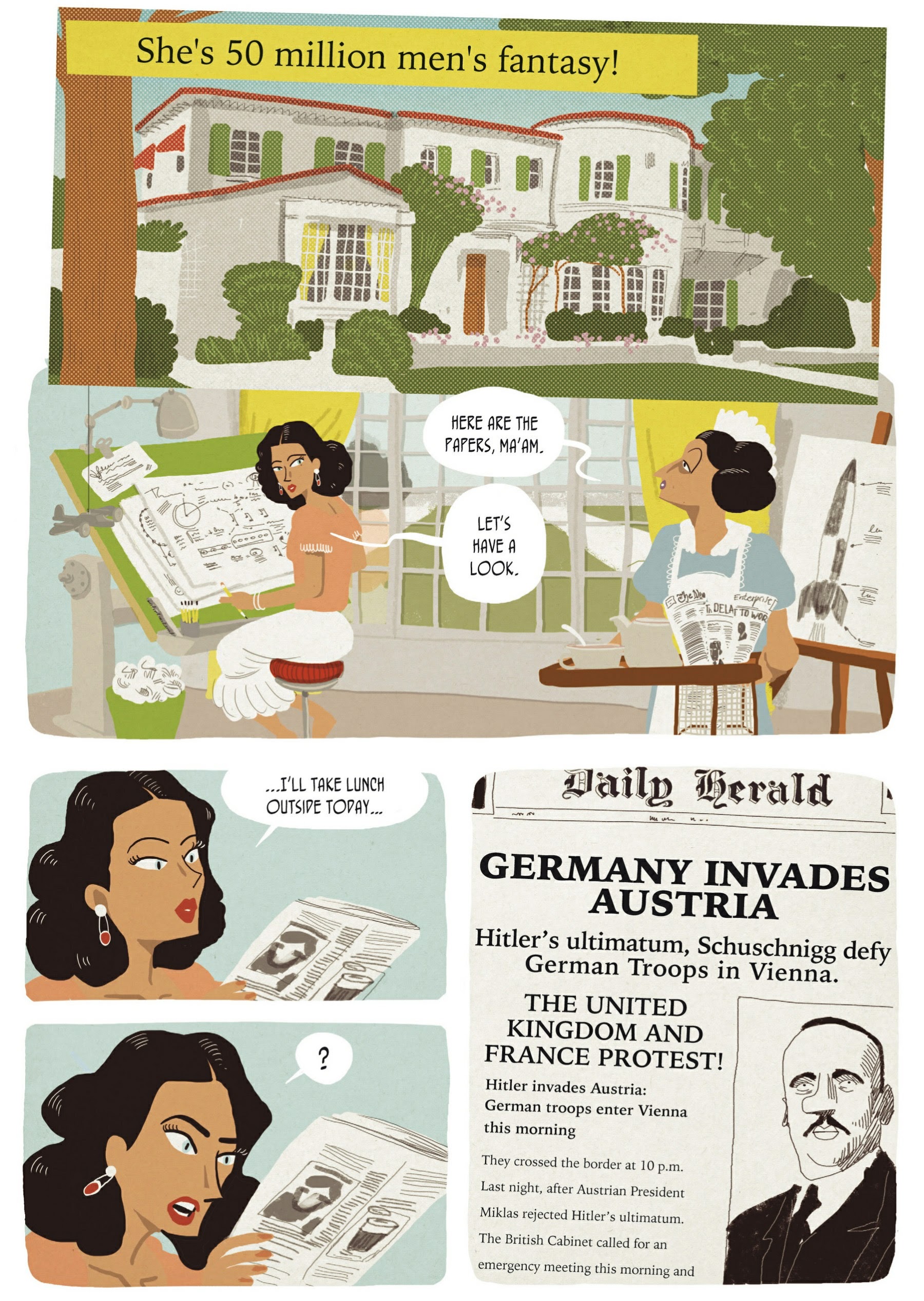 Read online Hedy Lamarr: An Incredible Life comic -  Issue # TPB (Part 1) - 91