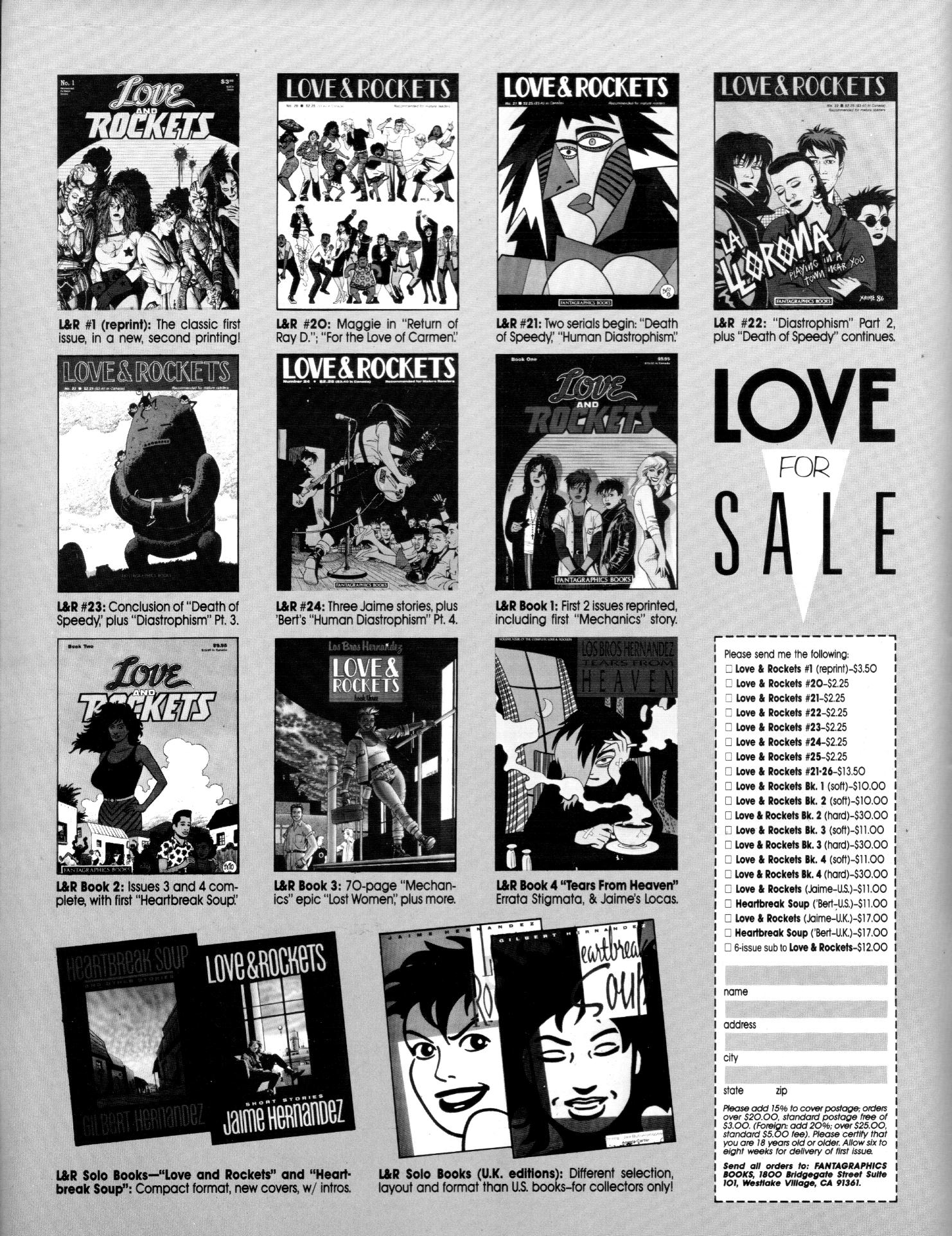 Read online Love and Rockets (1982) comic -  Issue #25 - 2