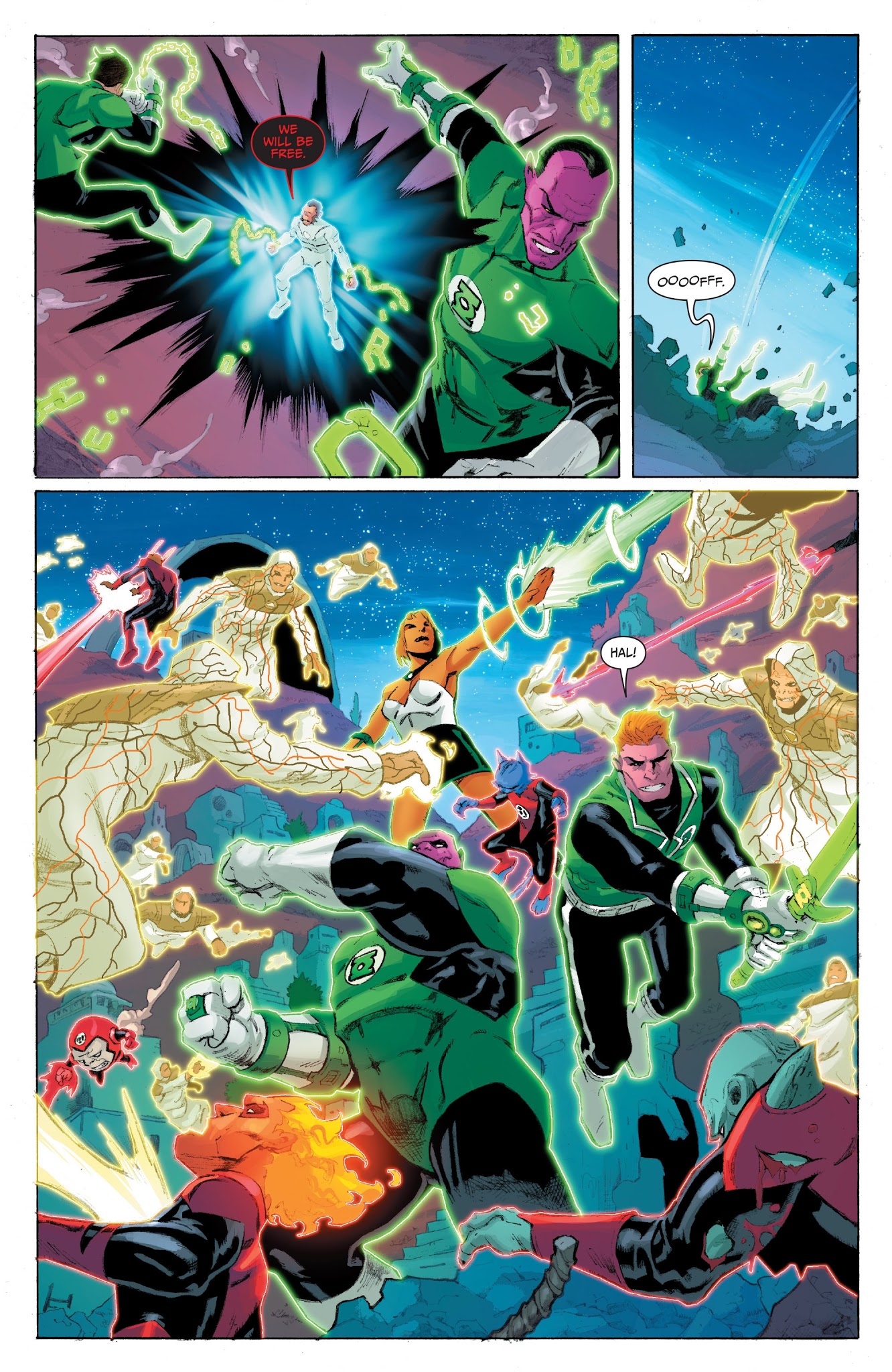 Read online Planet of the Apes/Green Lantern comic -  Issue #6 - 12