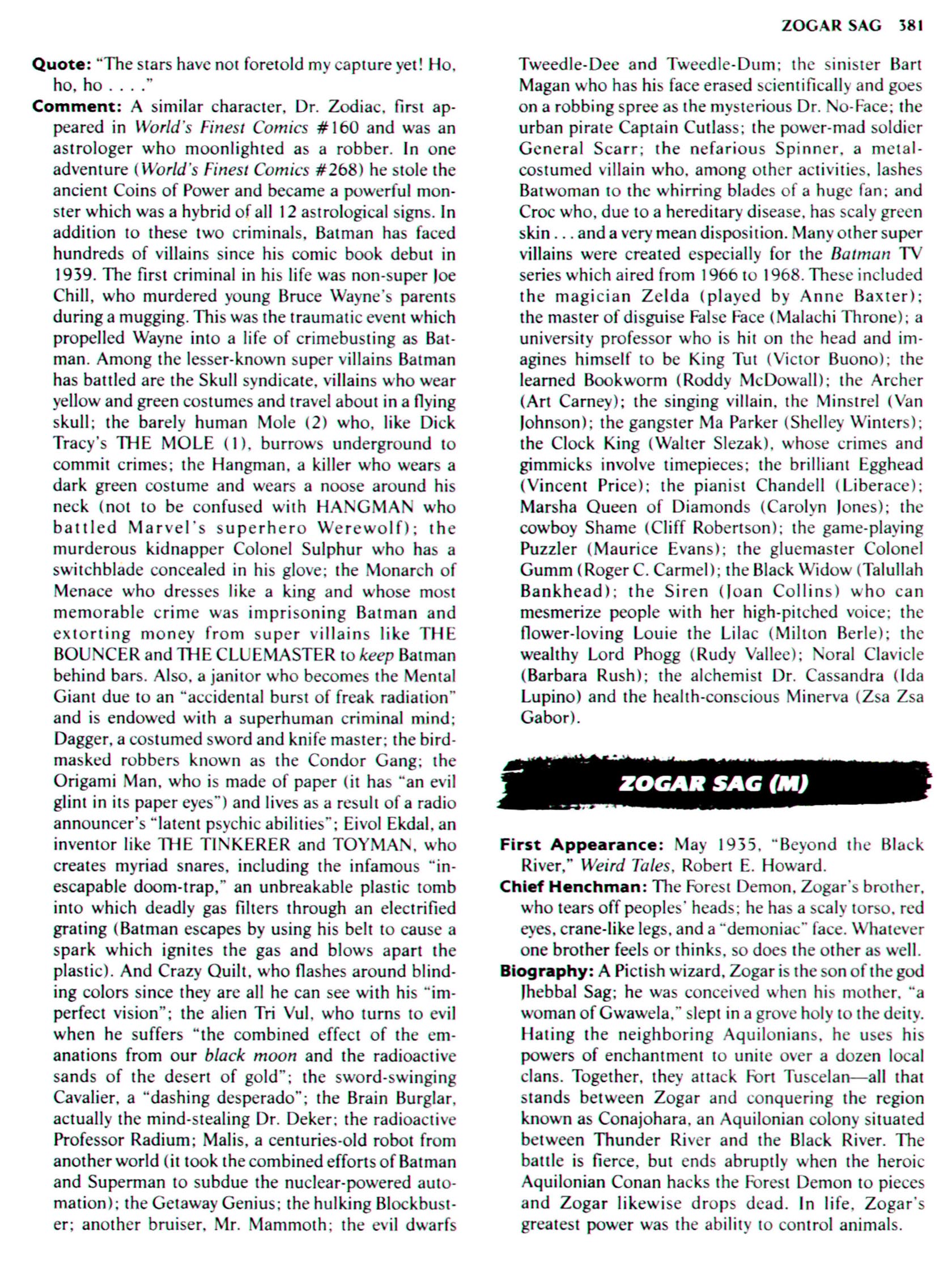 Read online The Encyclopedia of Super Villains comic -  Issue # TPB (Part 2) - 172