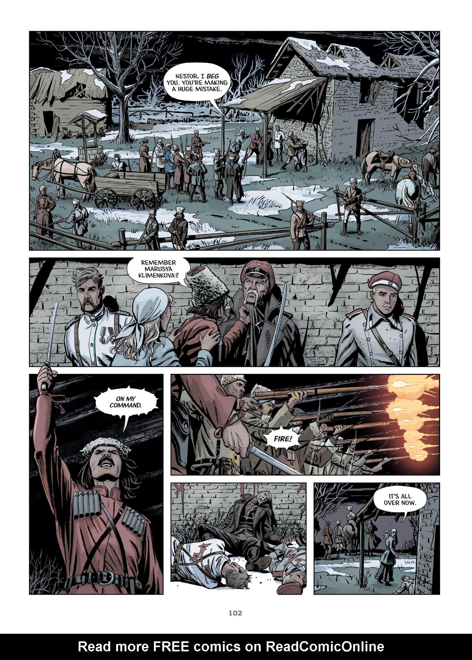 Read online Makhno: Ukrainian Freedom Fighter comic -  Issue # TPB - 103