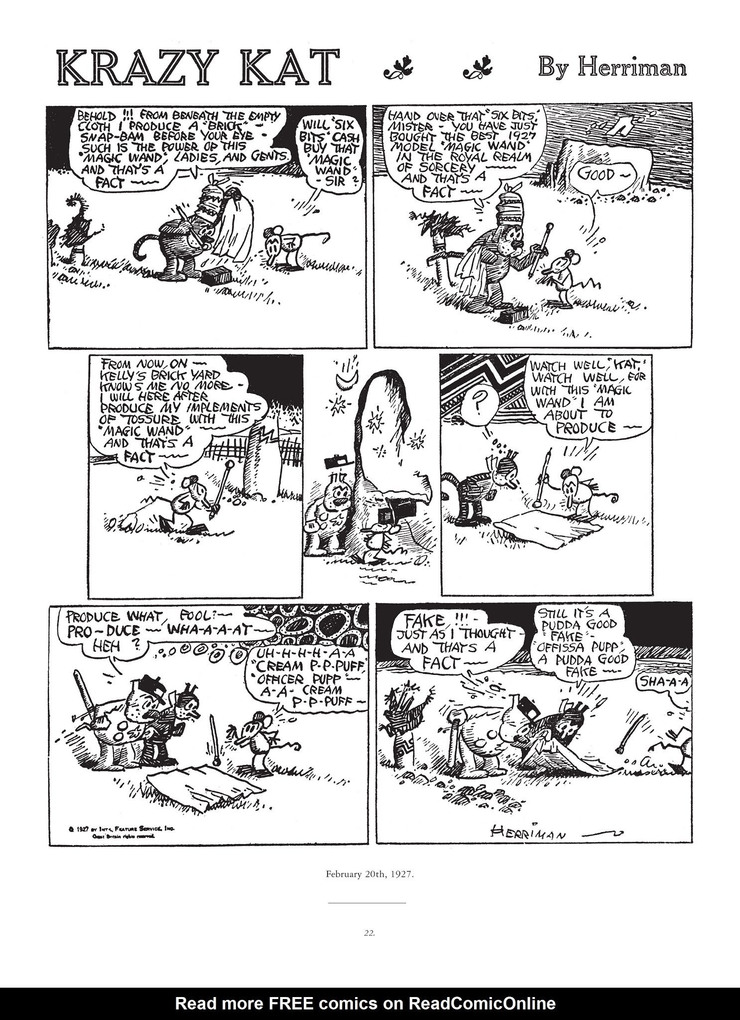 Read online Krazy & Ignatz comic -  Issue # TPB 5 - 22