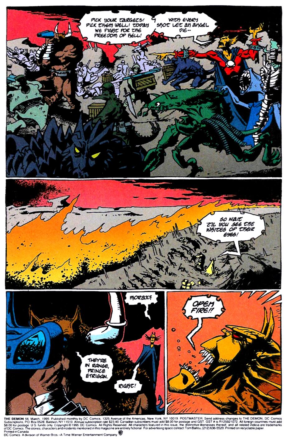 Read online The Demon (1990) comic -  Issue #56 - 2