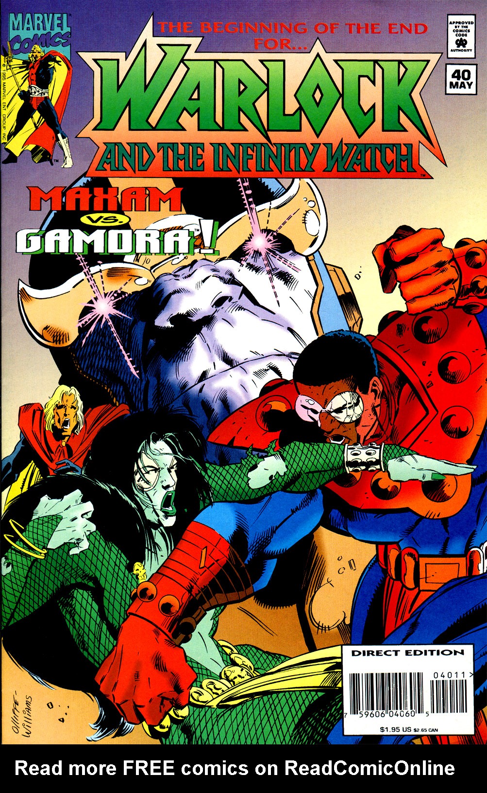Read online Warlock and the Infinity Watch comic -  Issue #40 - 1