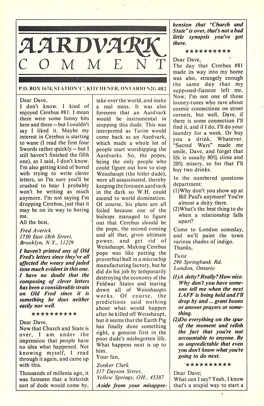 Cerebus Issue #84 #84 - English 24