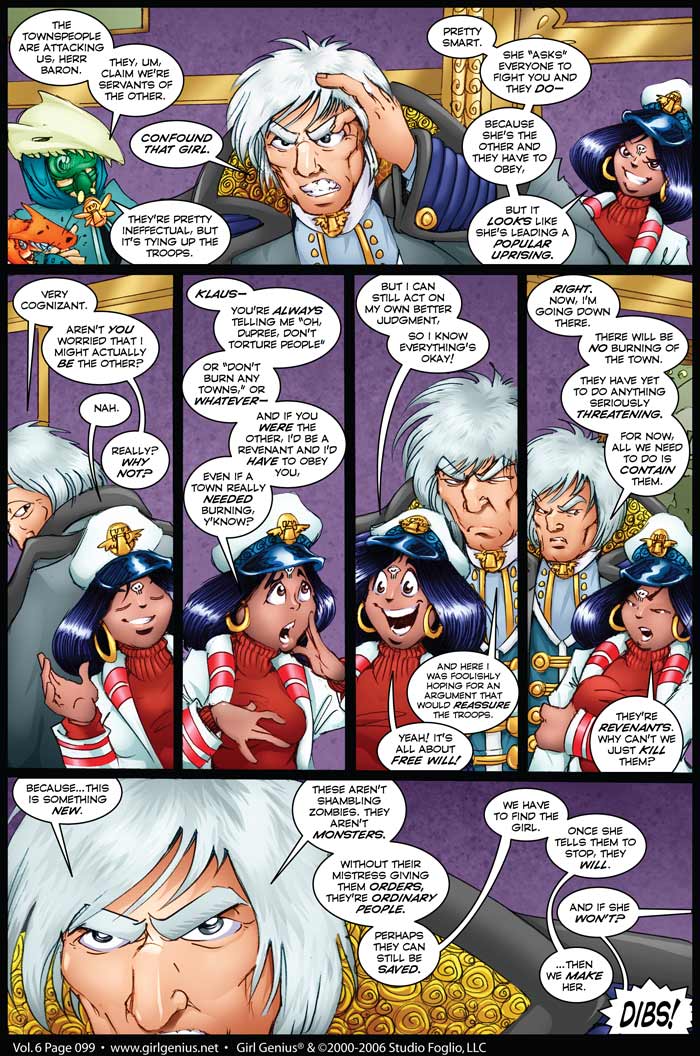 Read online Girl Genius (2002) comic -  Issue #6 - 99
