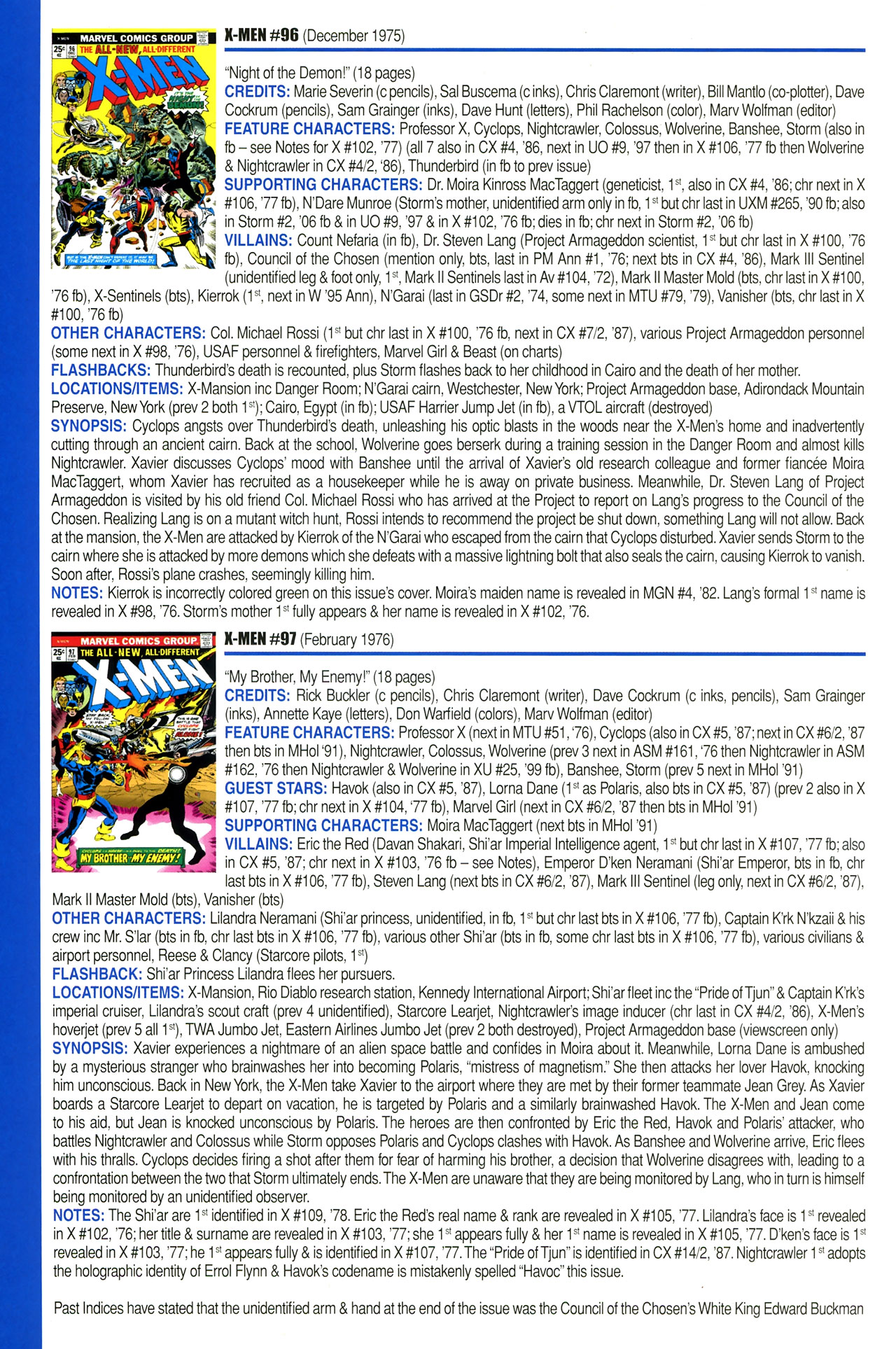 Read online Official Index to the Marvel Universe comic -  Issue #2 - 60