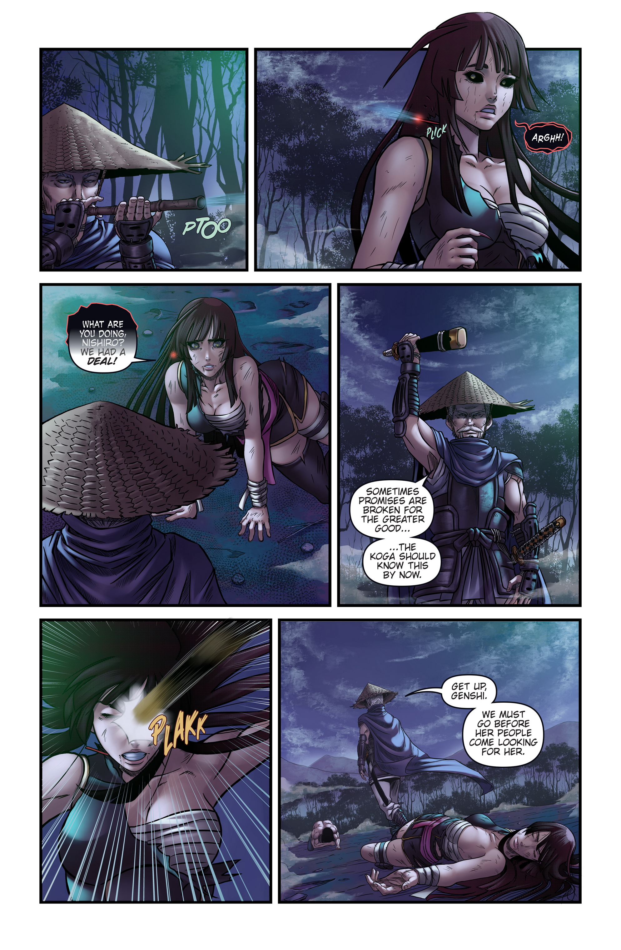Read online Honor and Curse comic -  Issue #3 - 14