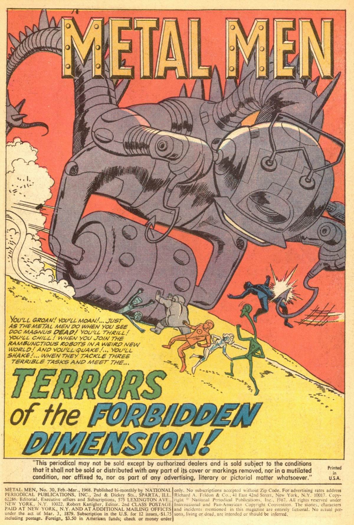 Read online Metal Men (1963) comic -  Issue #30 - 3