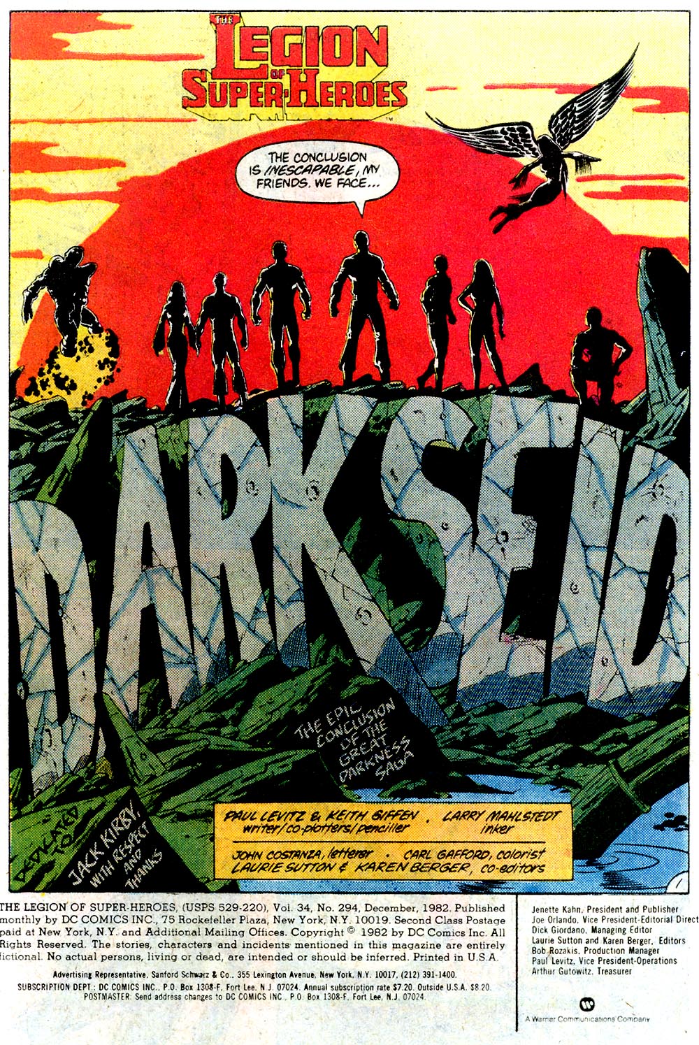 Read online Legion of Super-Heroes (1980) comic -  Issue #294 - 2