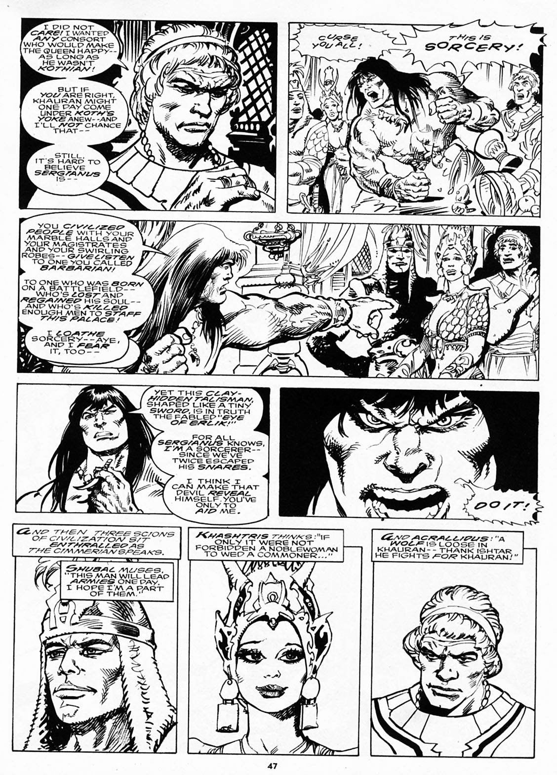 Read online The Savage Sword Of Conan comic -  Issue #218 - 45