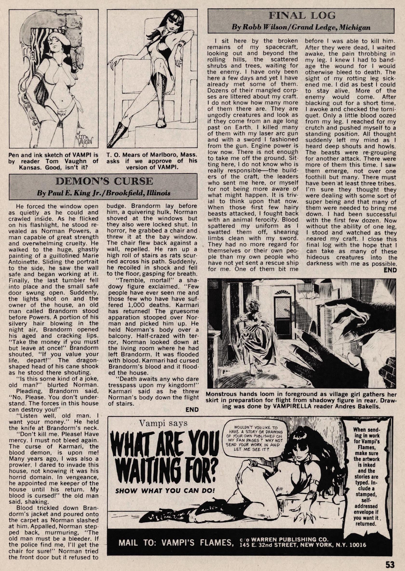 Read online Vampirella (1969) comic -  Issue #15 - 52