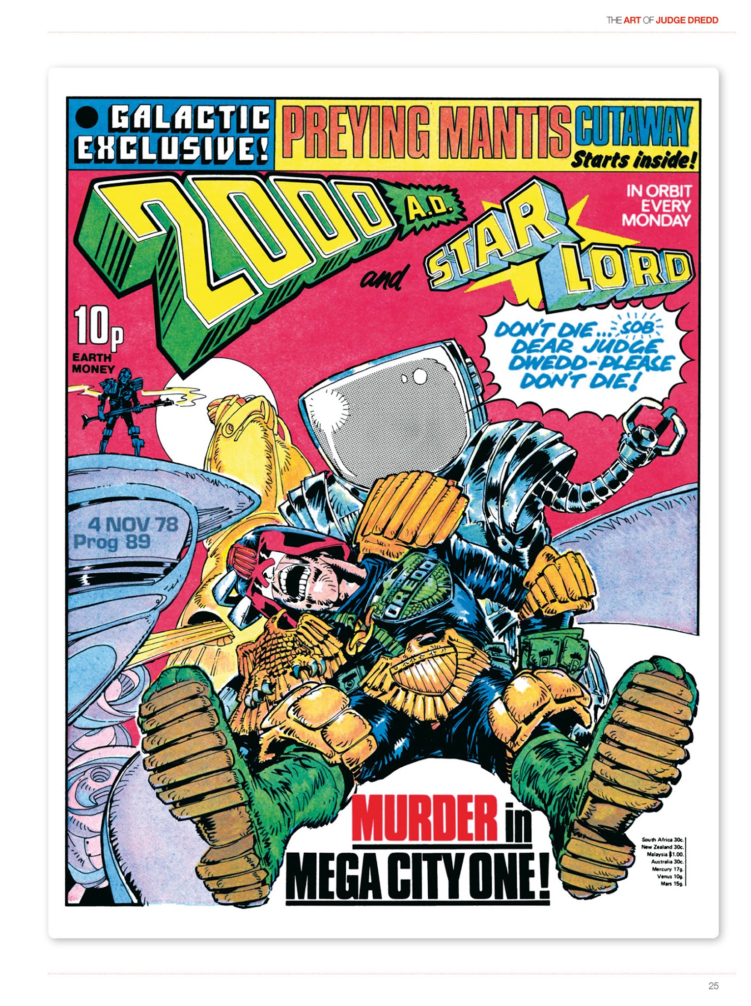 Read online The Art of Judge Dredd: Featuring 35 Years of Zarjaz Covers comic -  Issue # TPB (Part 1) - 26