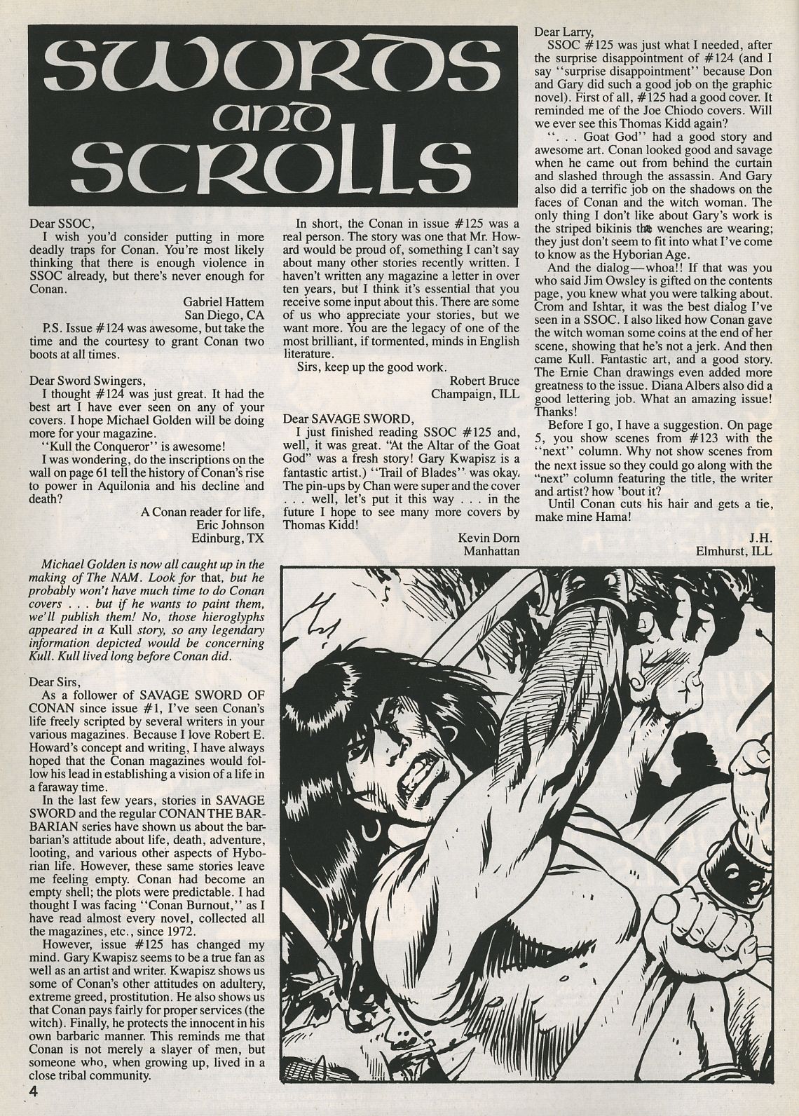Read online The Savage Sword Of Conan comic -  Issue #129 - 4
