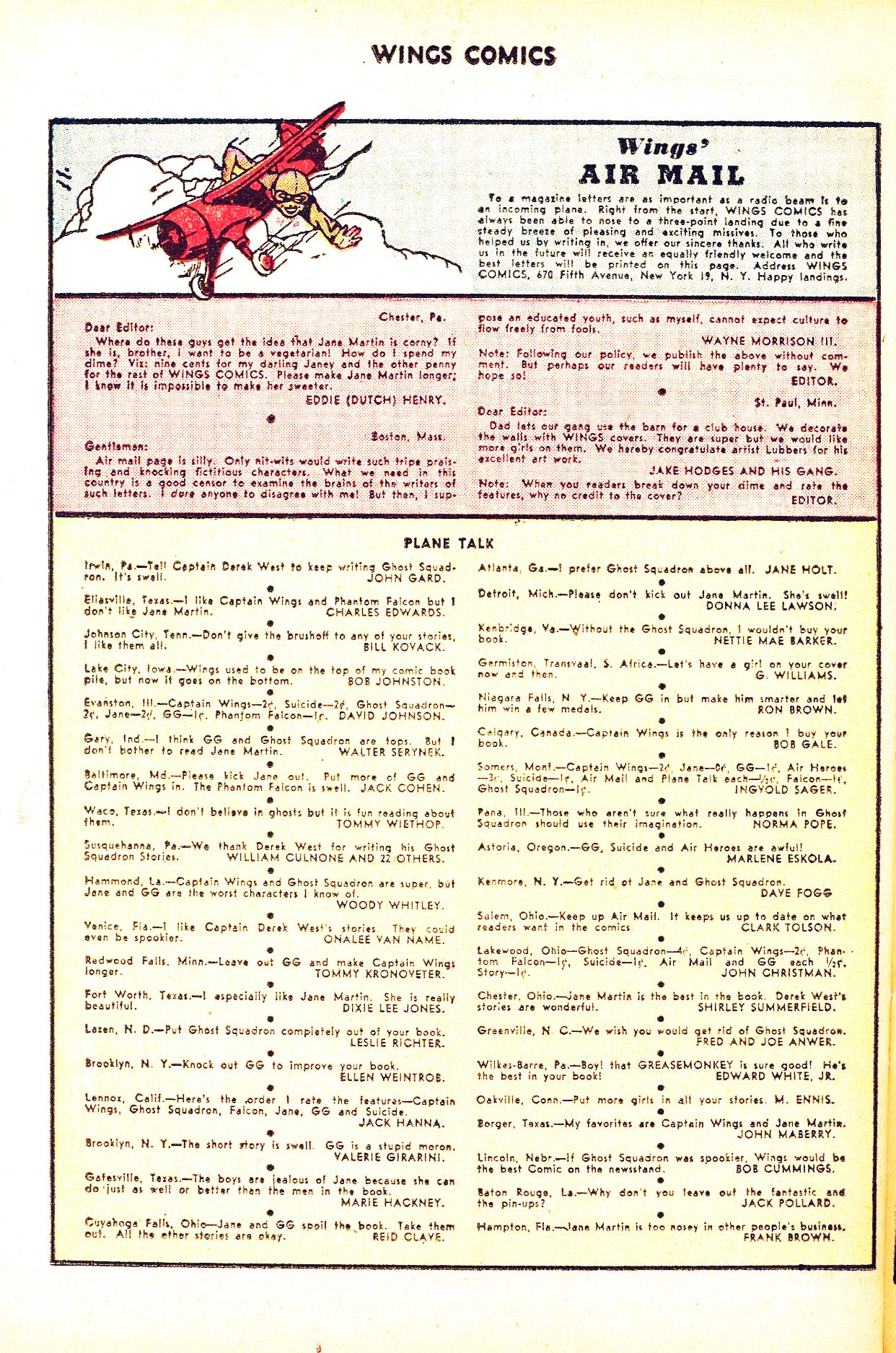 Read online Wings Comics comic -  Issue #75 - 36