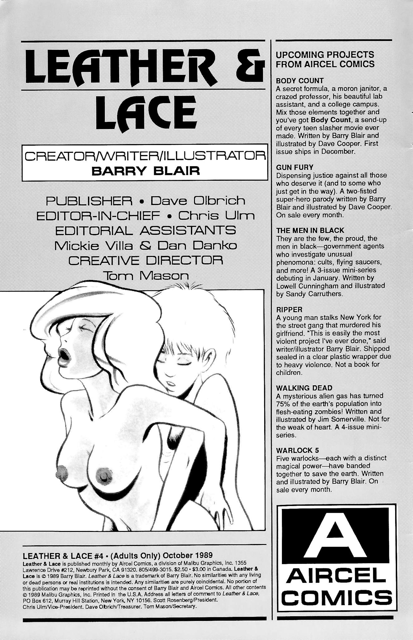 Read online Leather & Lace (1989) comic -  Issue #4 - 3
