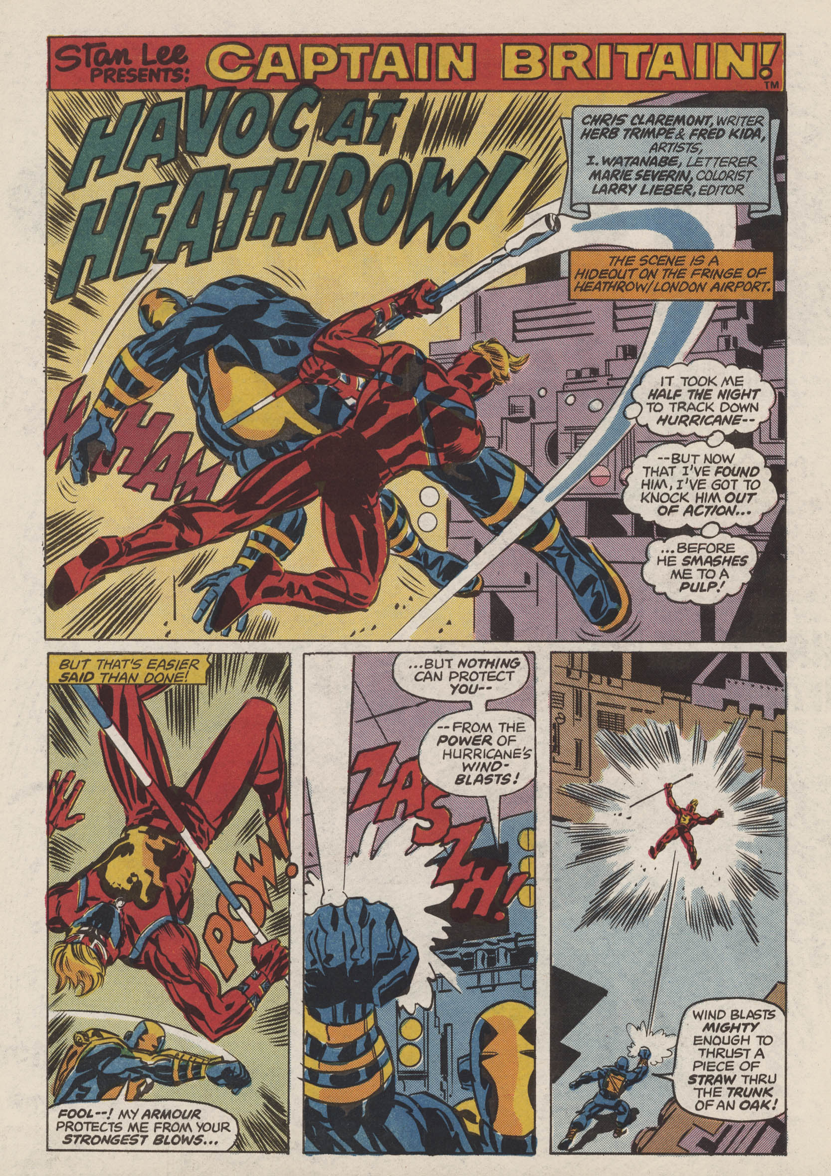 Read online Captain Britain (1976) comic -  Issue #6 - 2