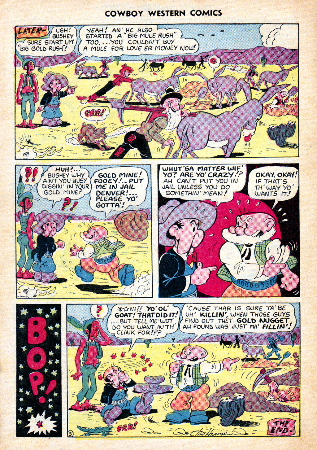 Read online Cowboy Western Comics (1948) comic -  Issue #30 - 34
