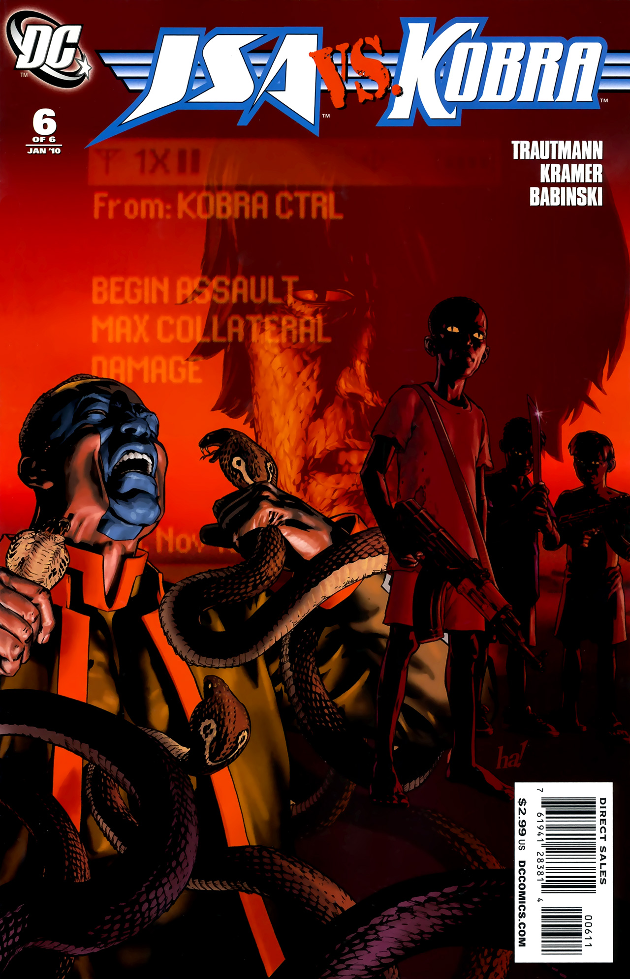 Read online JSA vs. Kobra comic -  Issue #6 - 1