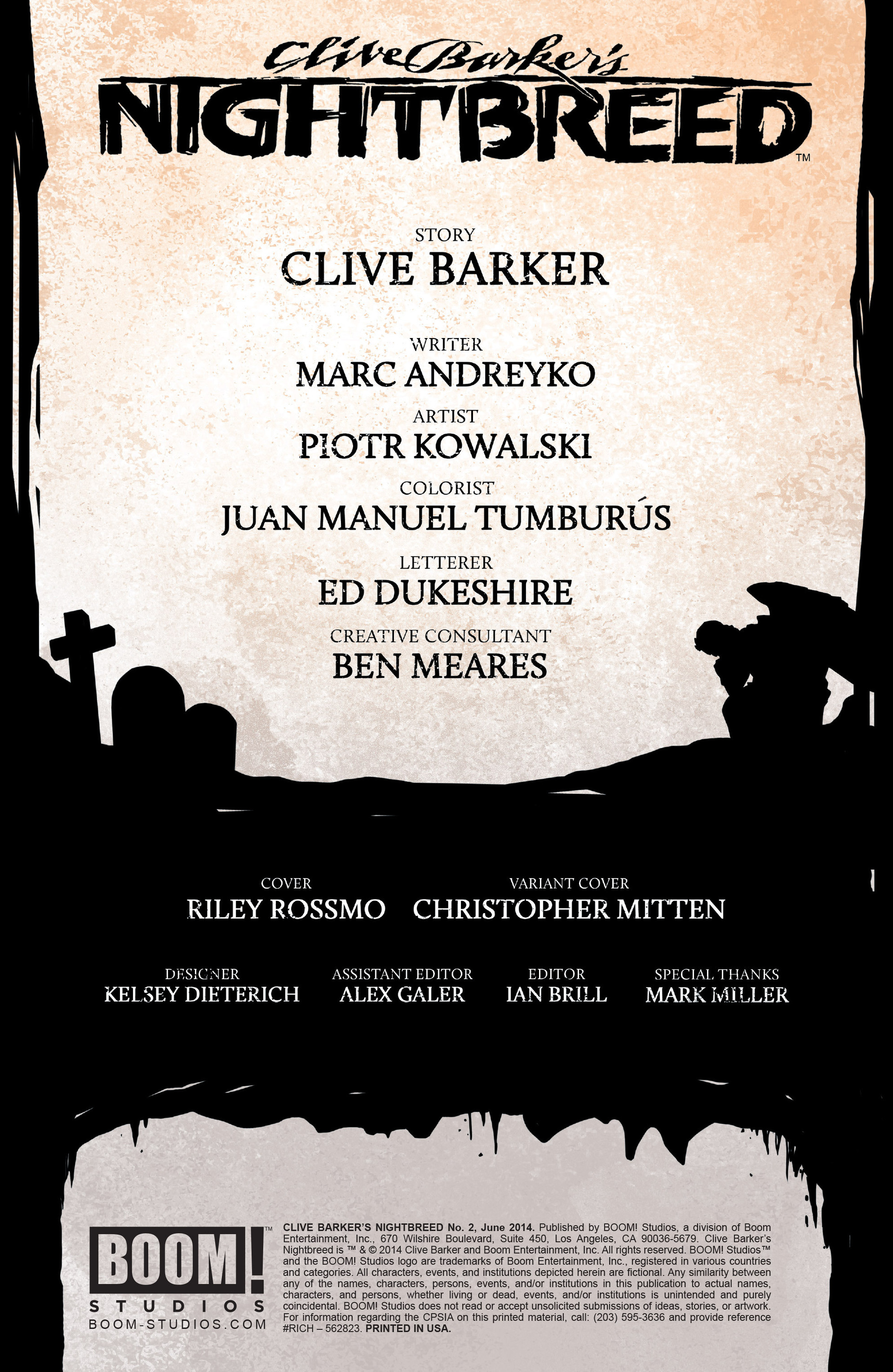 Read online Clive Barker's Nightbreed (2014) comic -  Issue #2 - 2
