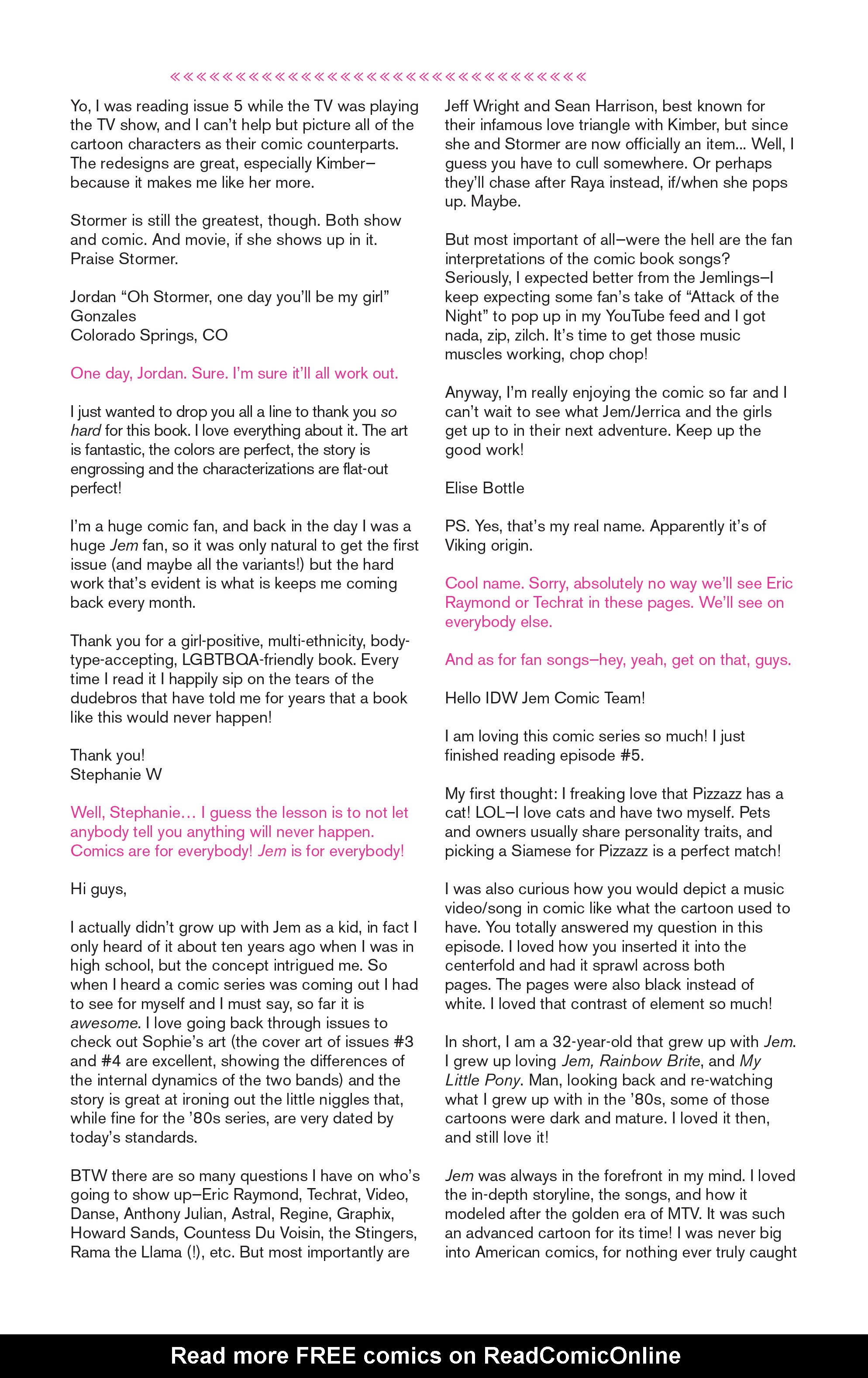 Read online Jem and The Holograms comic -  Issue #7 - 26