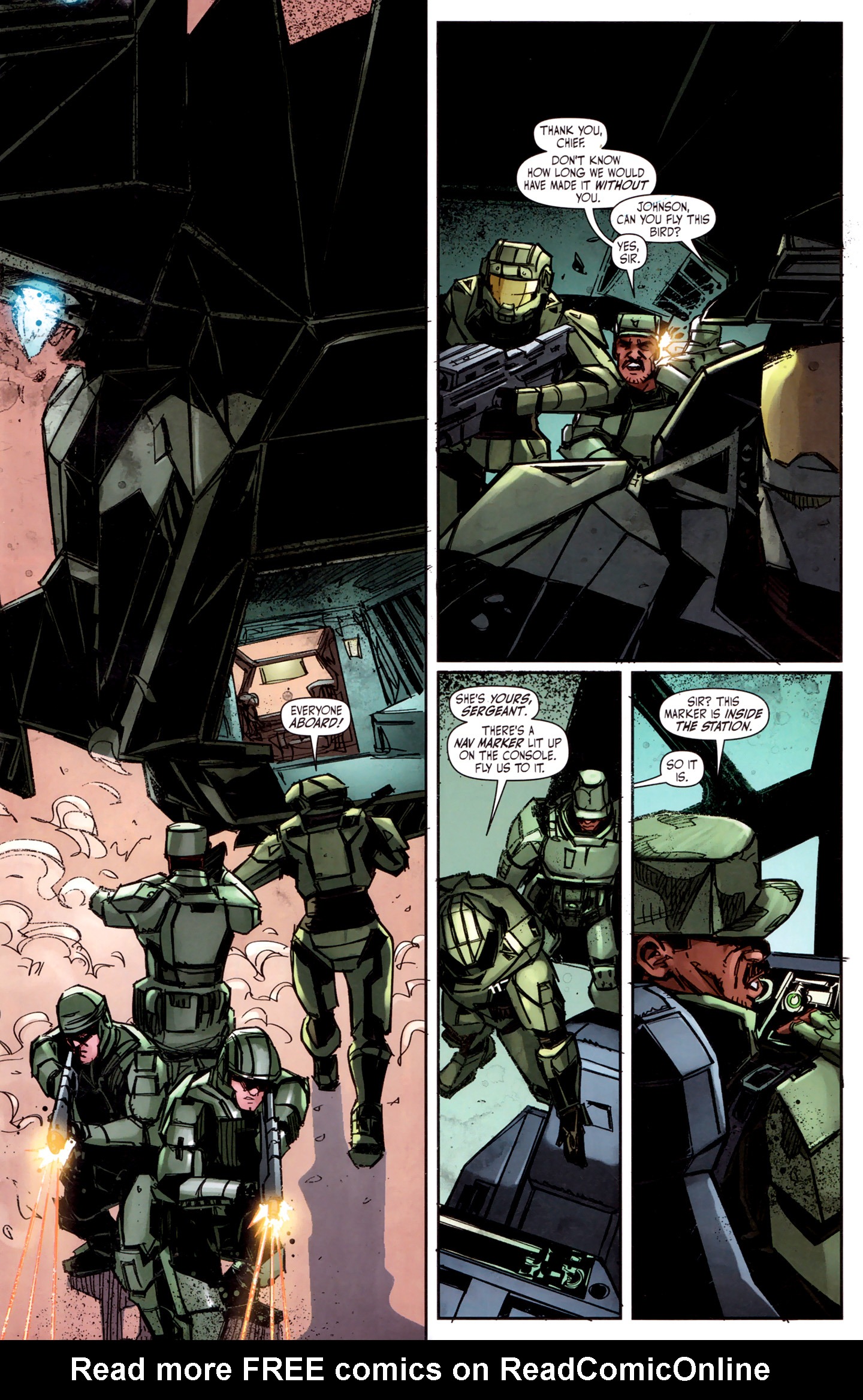 Read online Halo: Fall Of Reach - Invasion comic -  Issue #4 - 9