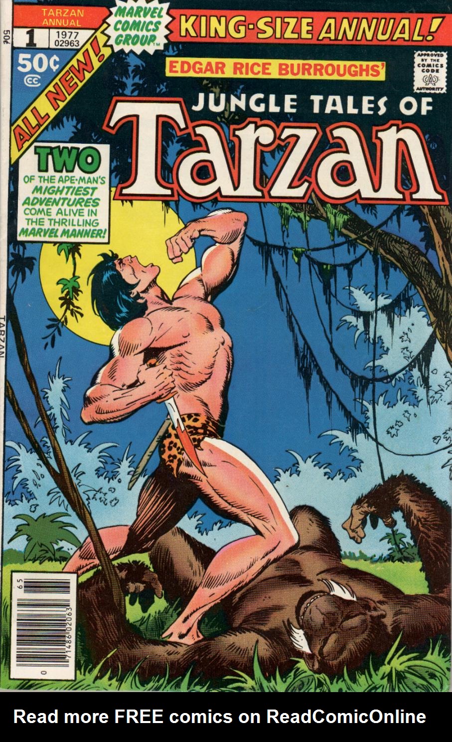 Read online Tarzan (1977) comic -  Issue # _Annual 1 - 1