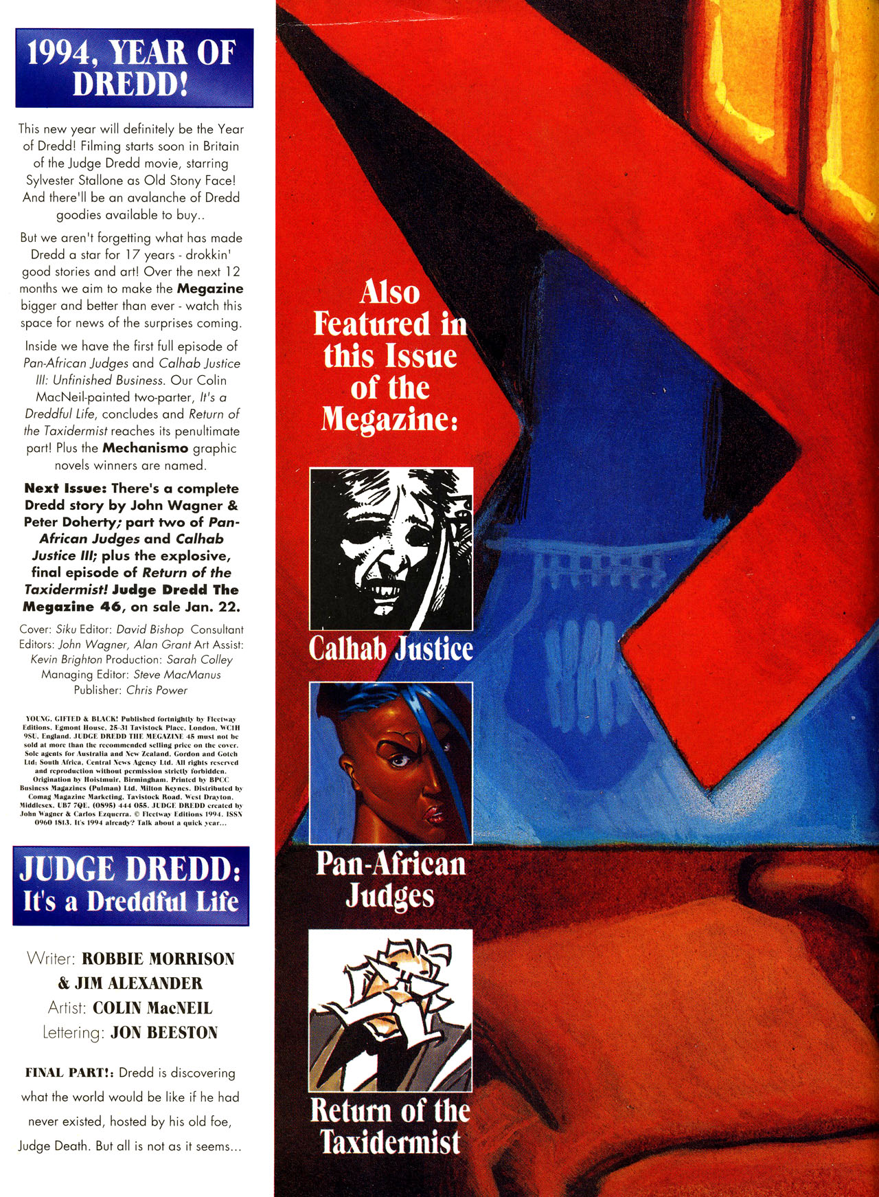 Read online Judge Dredd: The Megazine (vol. 2) comic -  Issue #45 - 2