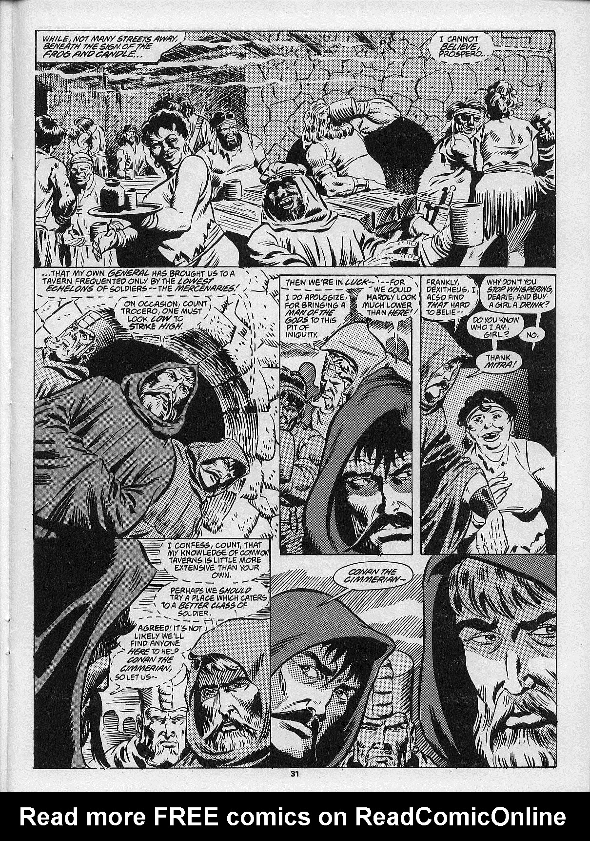 Read online The Savage Sword Of Conan comic -  Issue #201 - 33