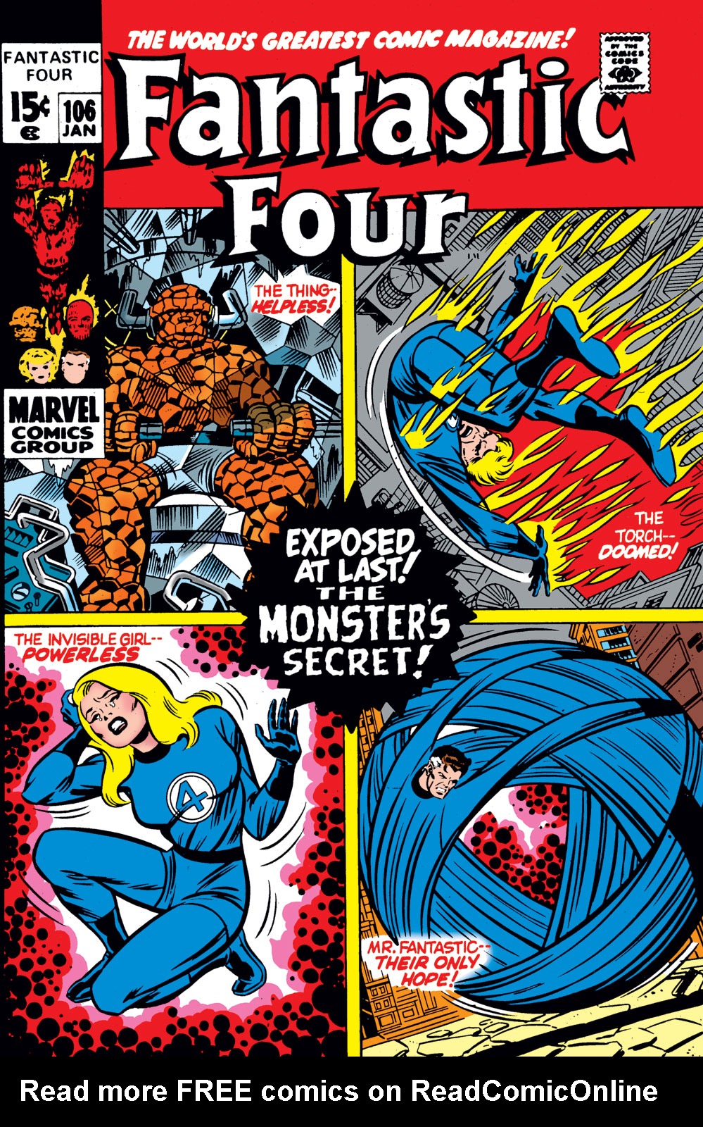 Read online Fantastic Four (1961) comic -  Issue #106 - 1