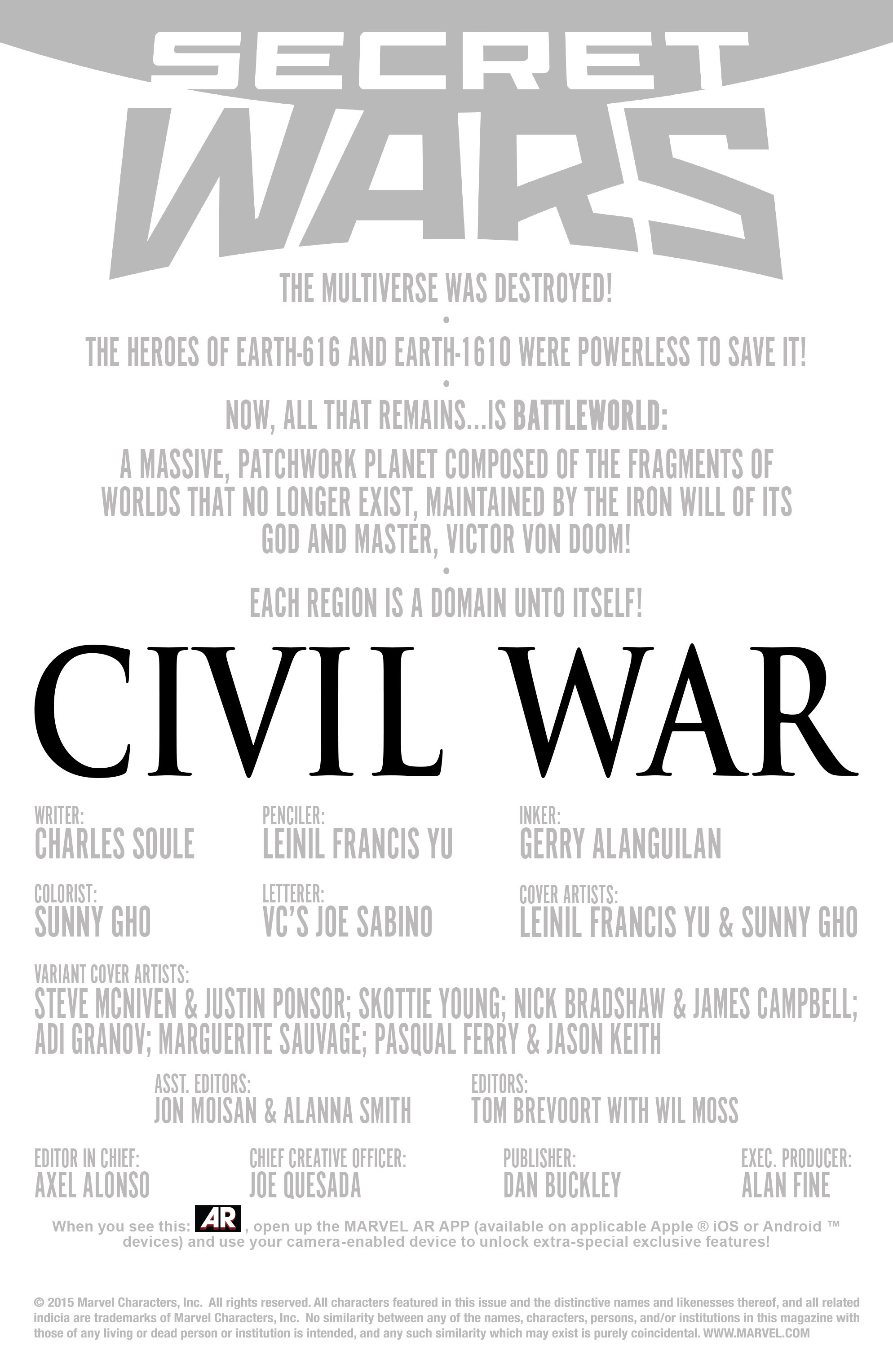 Read online Civil War (2015) comic -  Issue #1 - 11