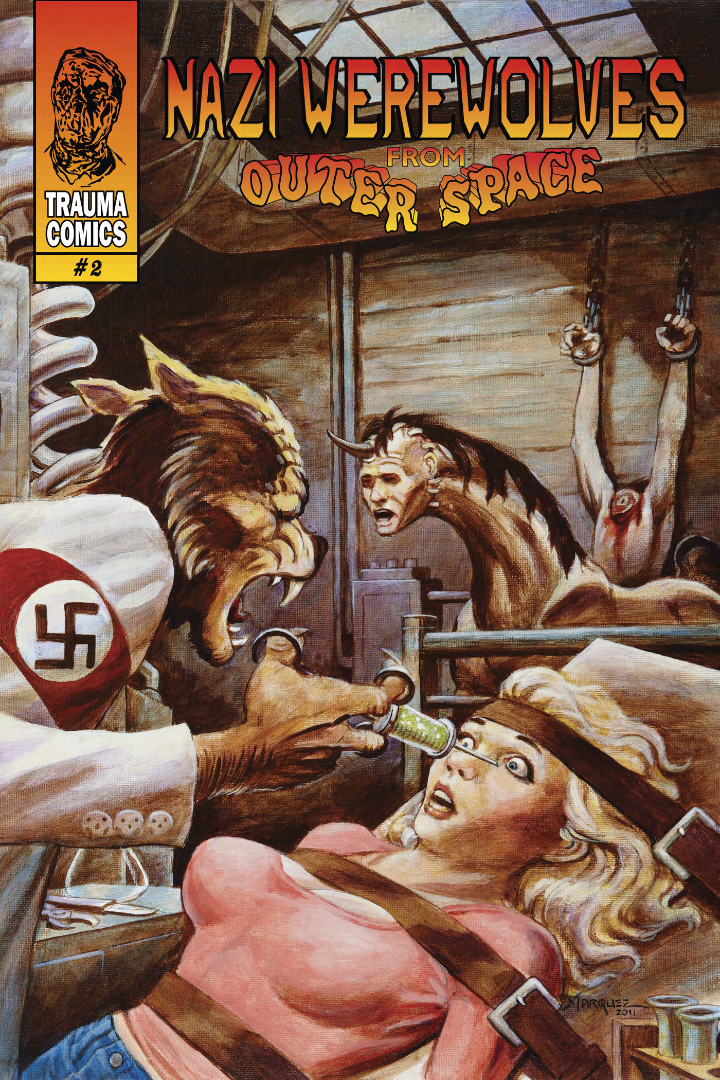 Read online Nazi Werewolves from Outer Space comic -  Issue #2 - 1