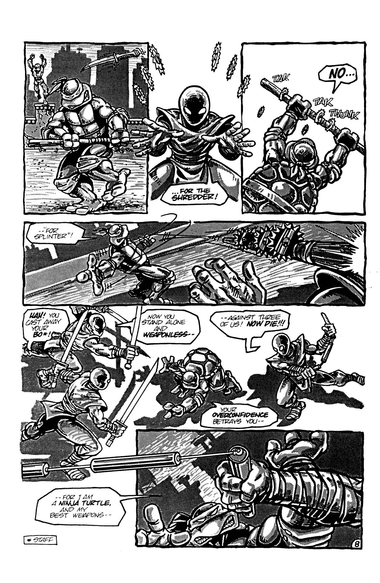 Read online Teenage Mutant Ninja Turtles (1984) comic -  Issue #4 - 9