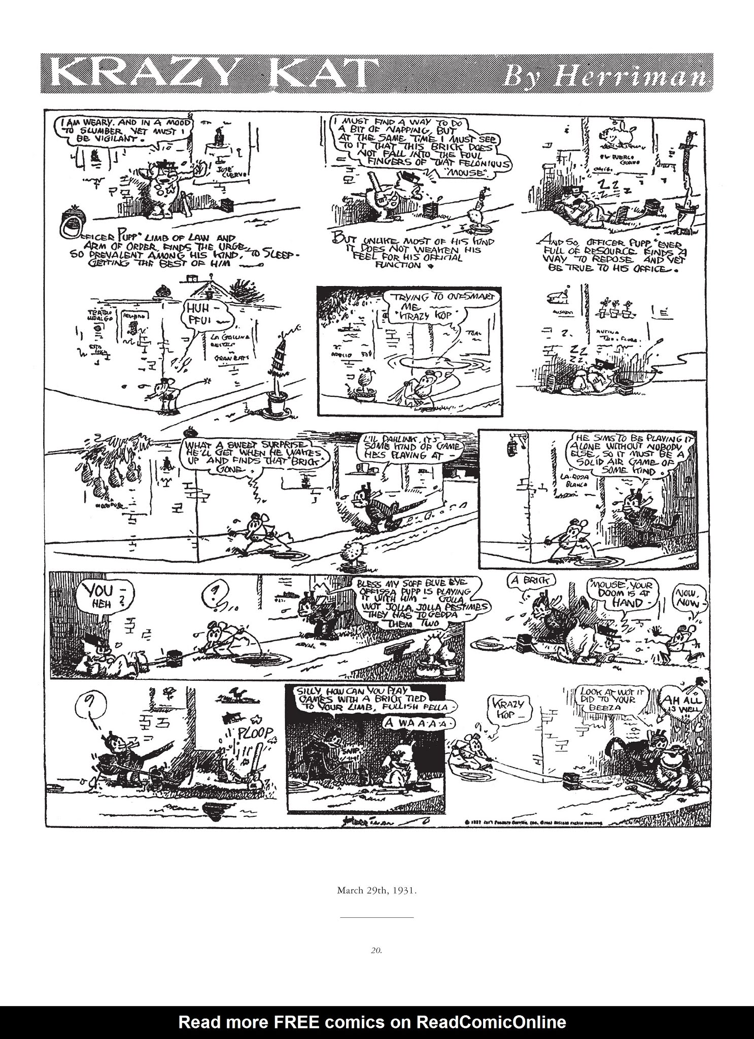 Read online Krazy & Ignatz comic -  Issue # TPB 7 - 17