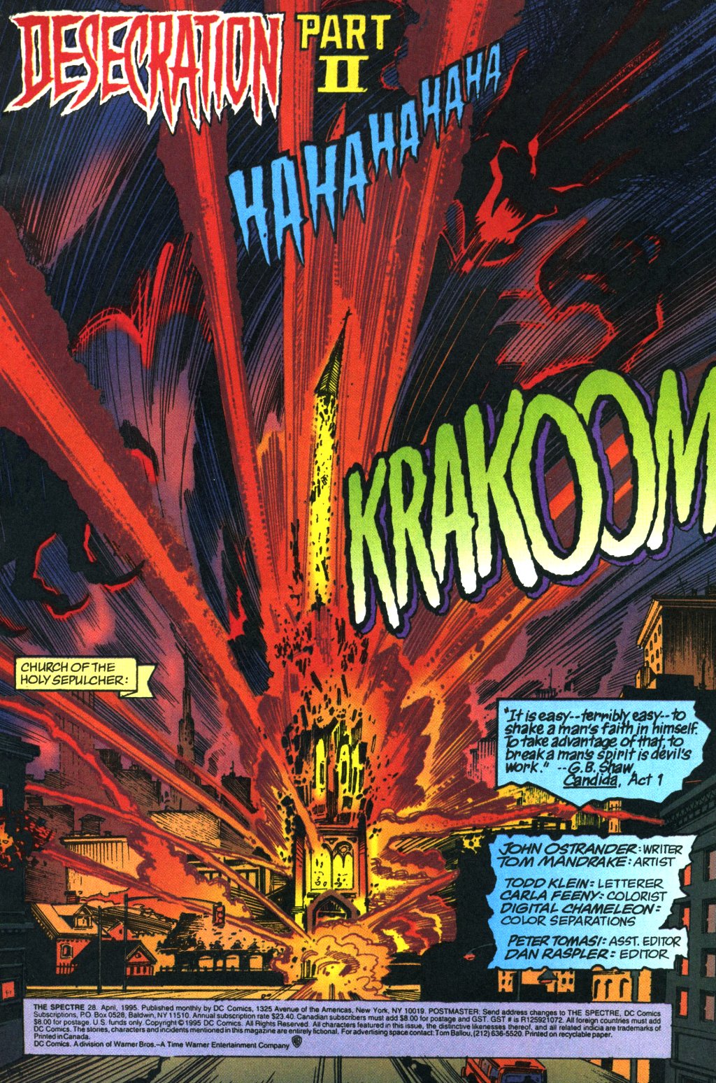 Read online The Spectre (1992) comic -  Issue #28 - 2