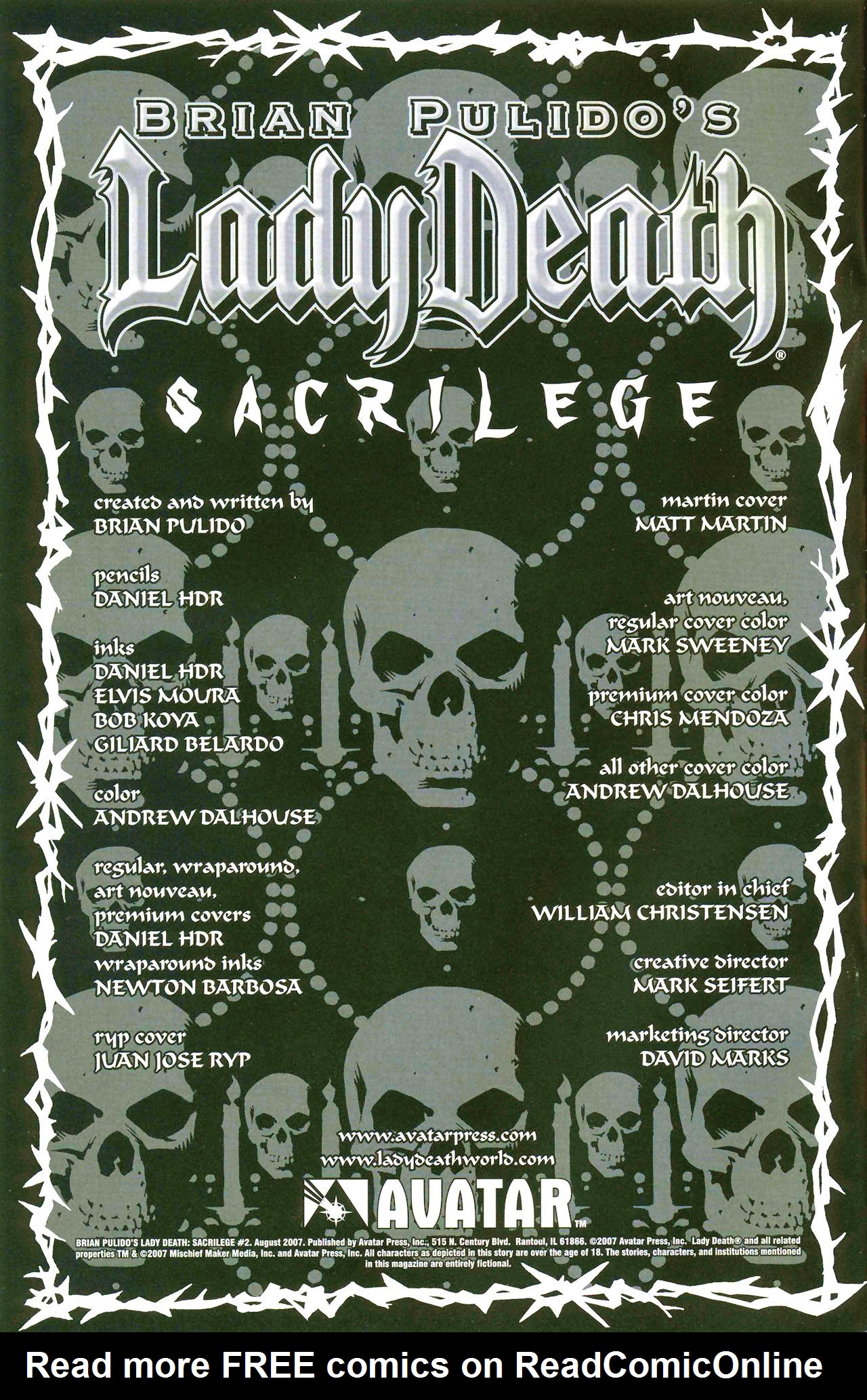 Read online Brian Pulido's Lady Death: Sacrilege comic -  Issue #2 - 8