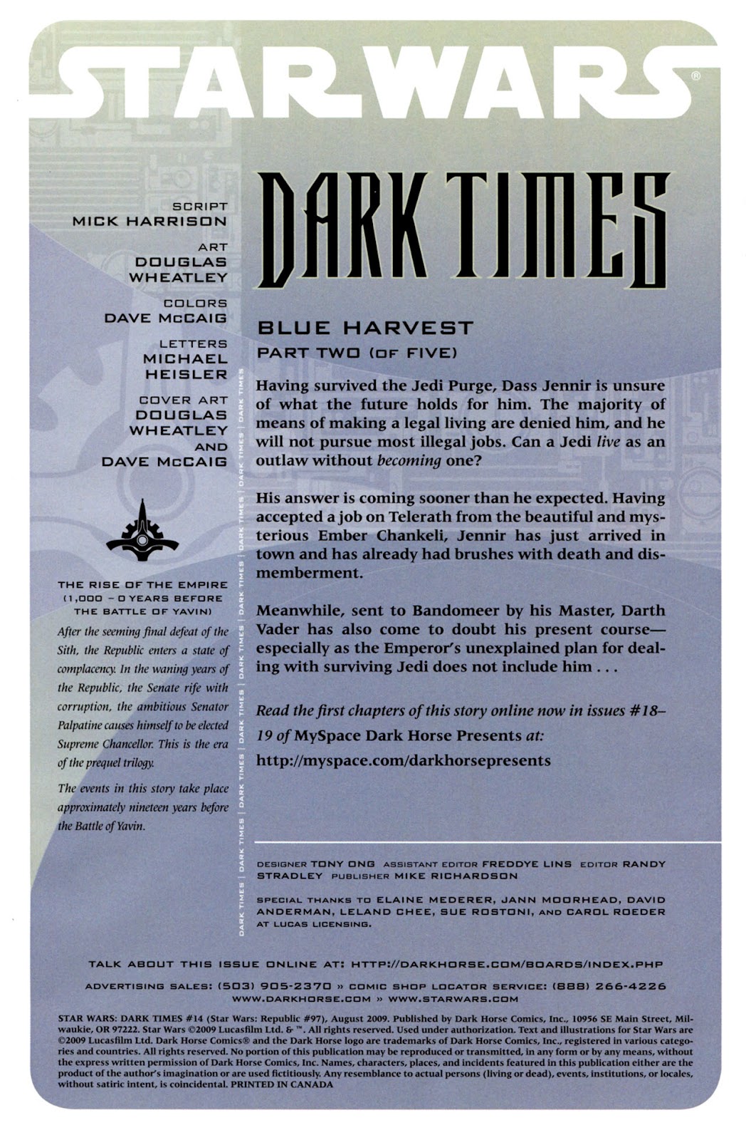 Star Wars: Dark Times issue 14 - Blue Harvest, Part 2 - Page 3
