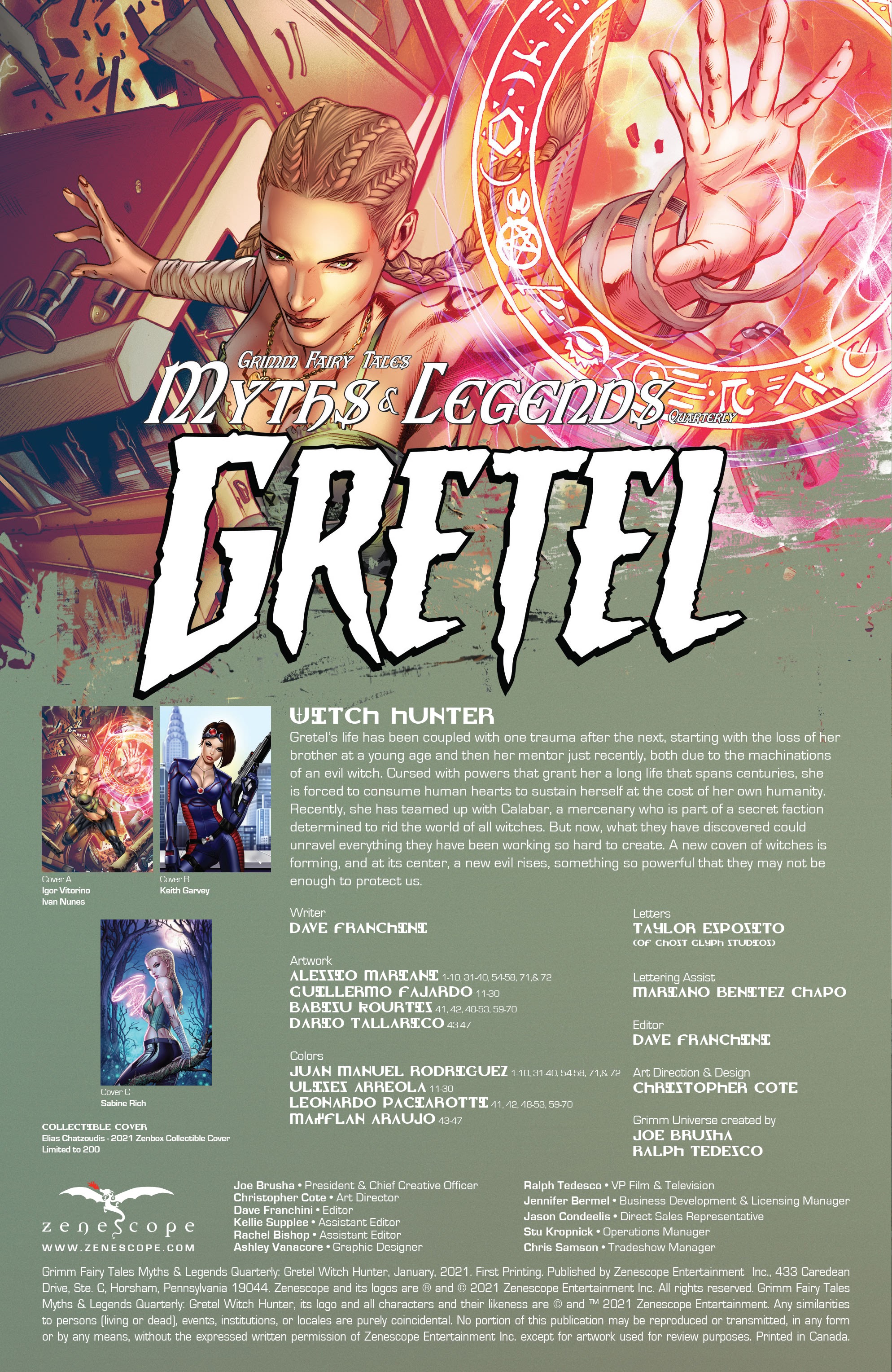 Read online Myths & Legends Quarterly: Gretel Witch Hunter comic -  Issue # TPB - 2