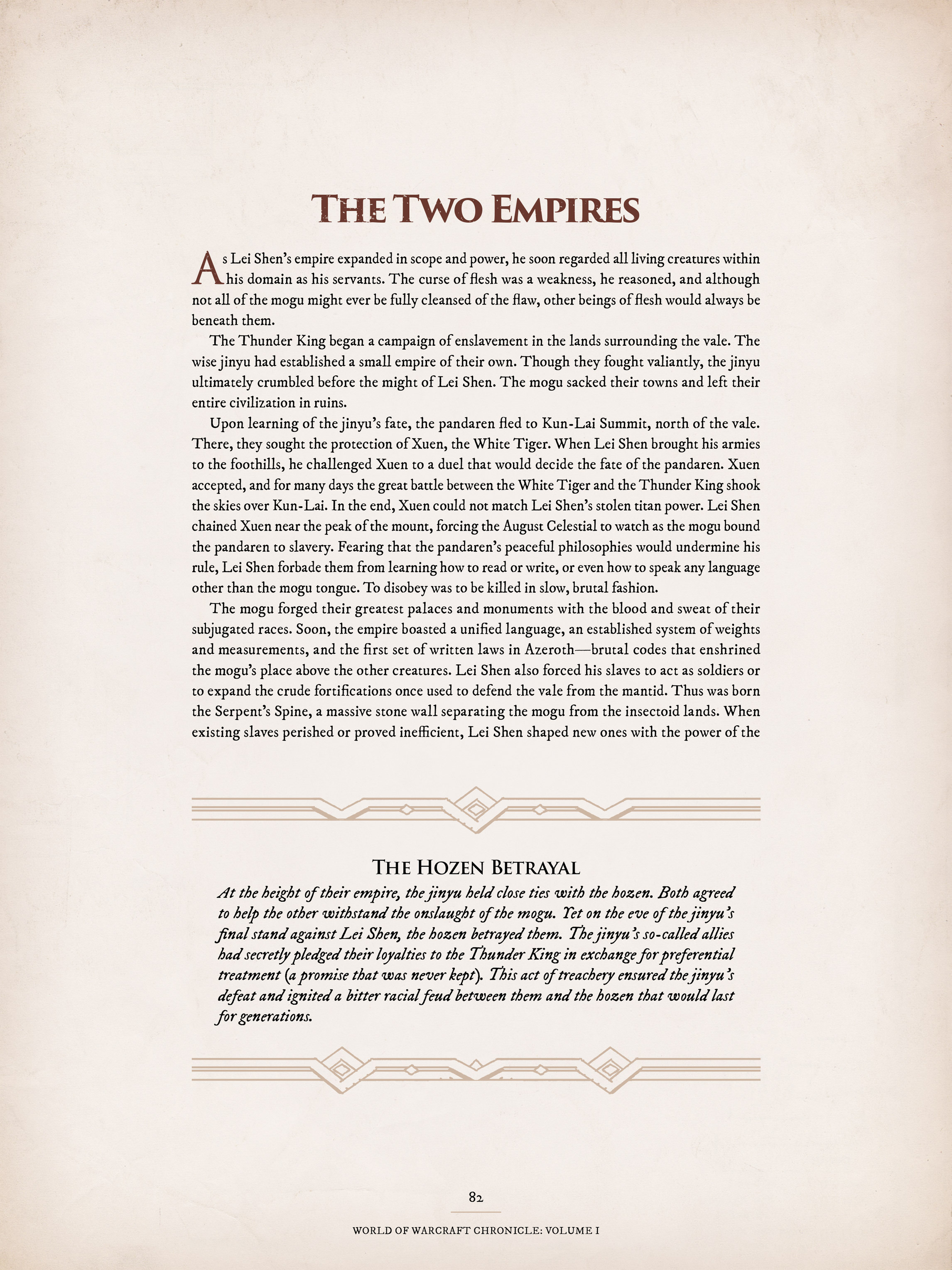 Read online World of Warcraft Chronicle Vol. 1 comic -  Issue # Full - 79