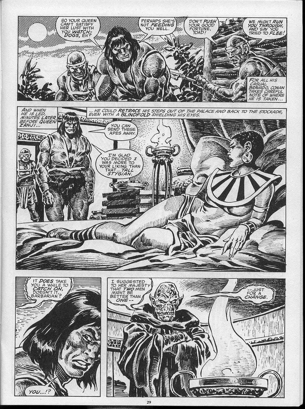 Read online The Savage Sword Of Conan comic -  Issue #202 - 31