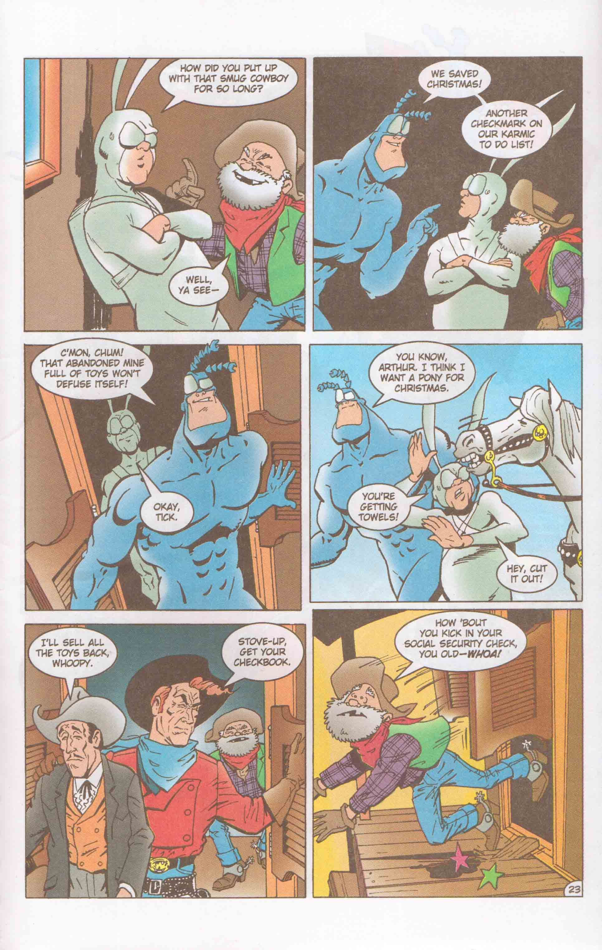 Read online The Tick: Big Red-N-Green Christmas Spectacle comic -  Issue # Full - 25