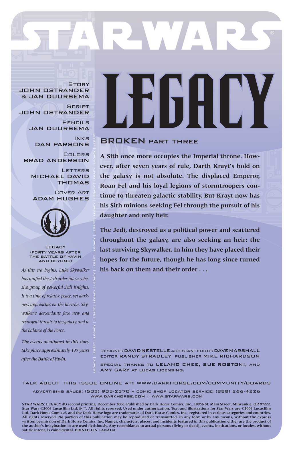 Read online Star Wars: Legacy (2006) comic -  Issue #3 - 3