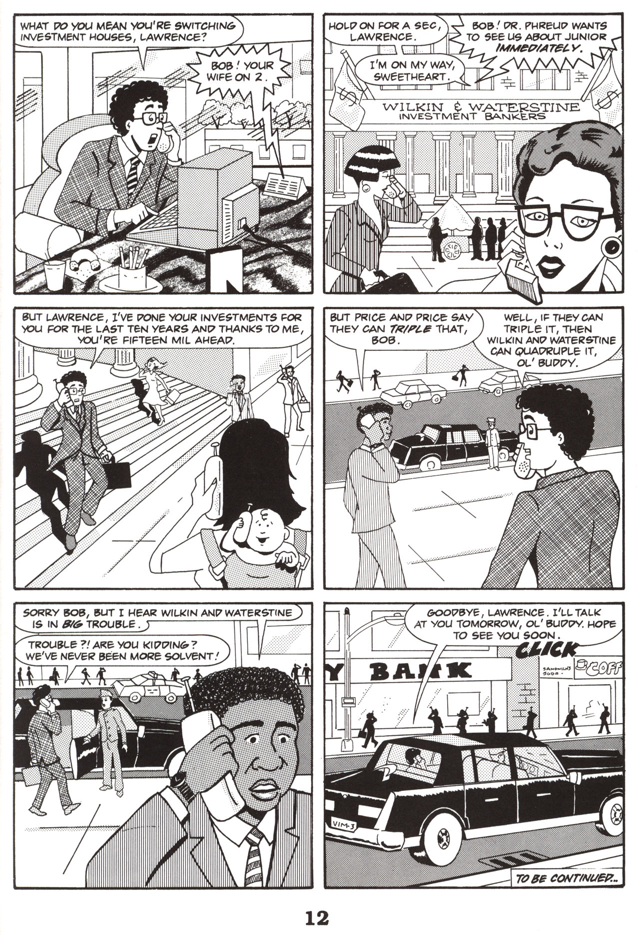 Read online Sex, Lies and Mutual Funds of the Yuppies From Hell comic -  Issue # Full - 14