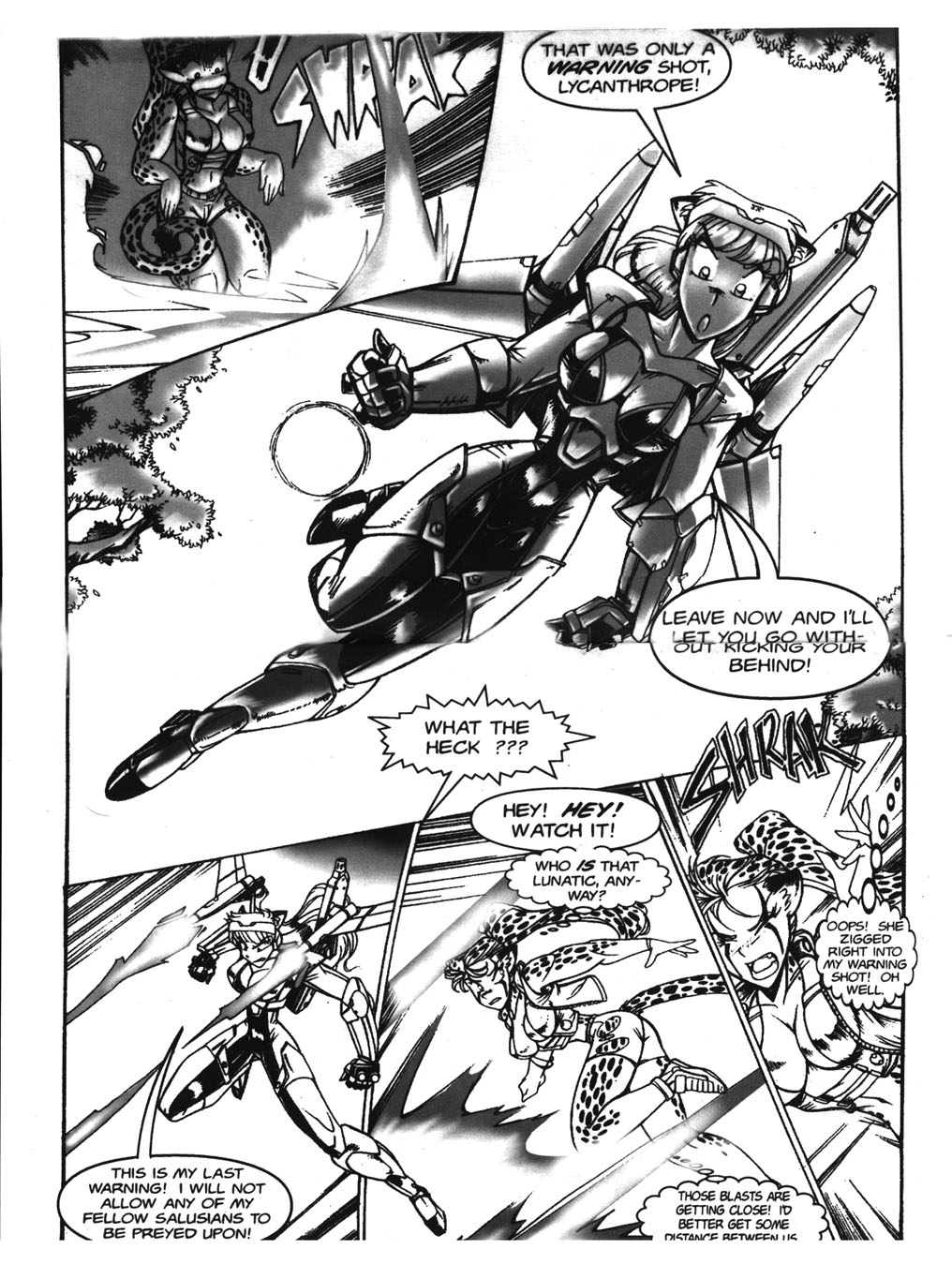 Read online Asrial vs. Cheetah comic -  Issue #2 - 11