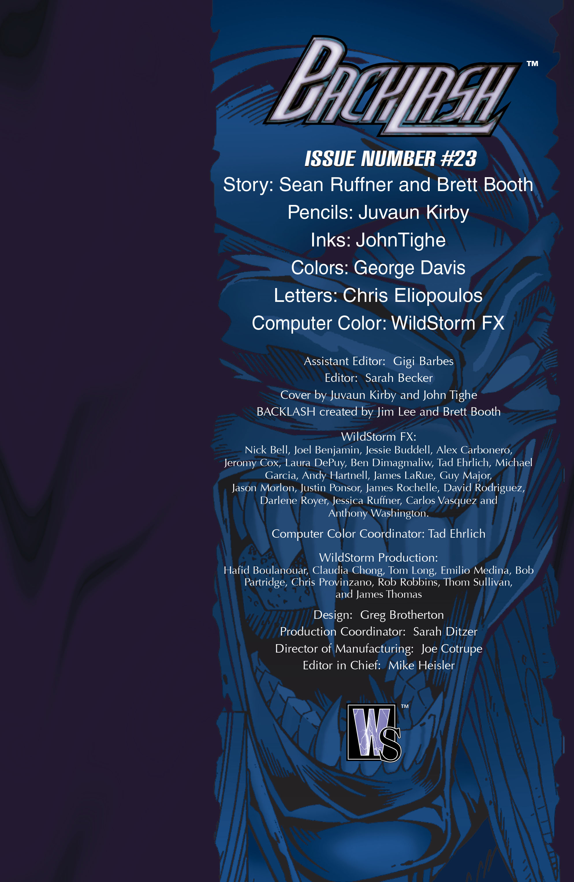 Read online Backlash comic -  Issue #23 - 24