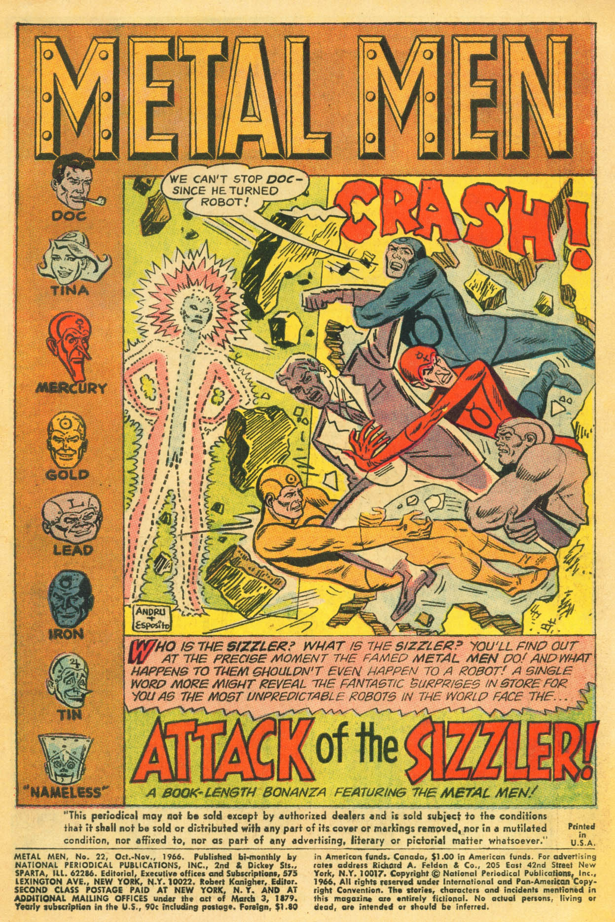 Read online Metal Men (1963) comic -  Issue #22 - 3