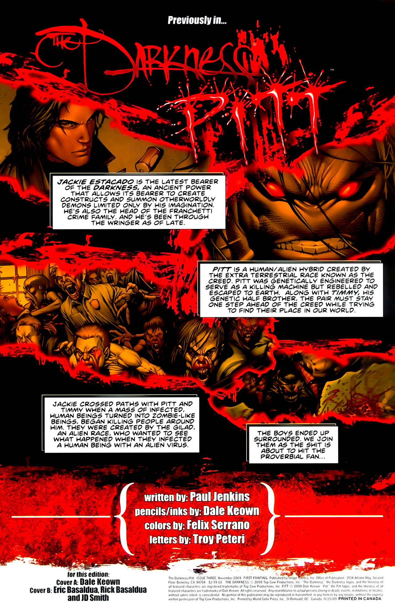 Read online The Darkness/Pitt comic -  Issue #3 - 2