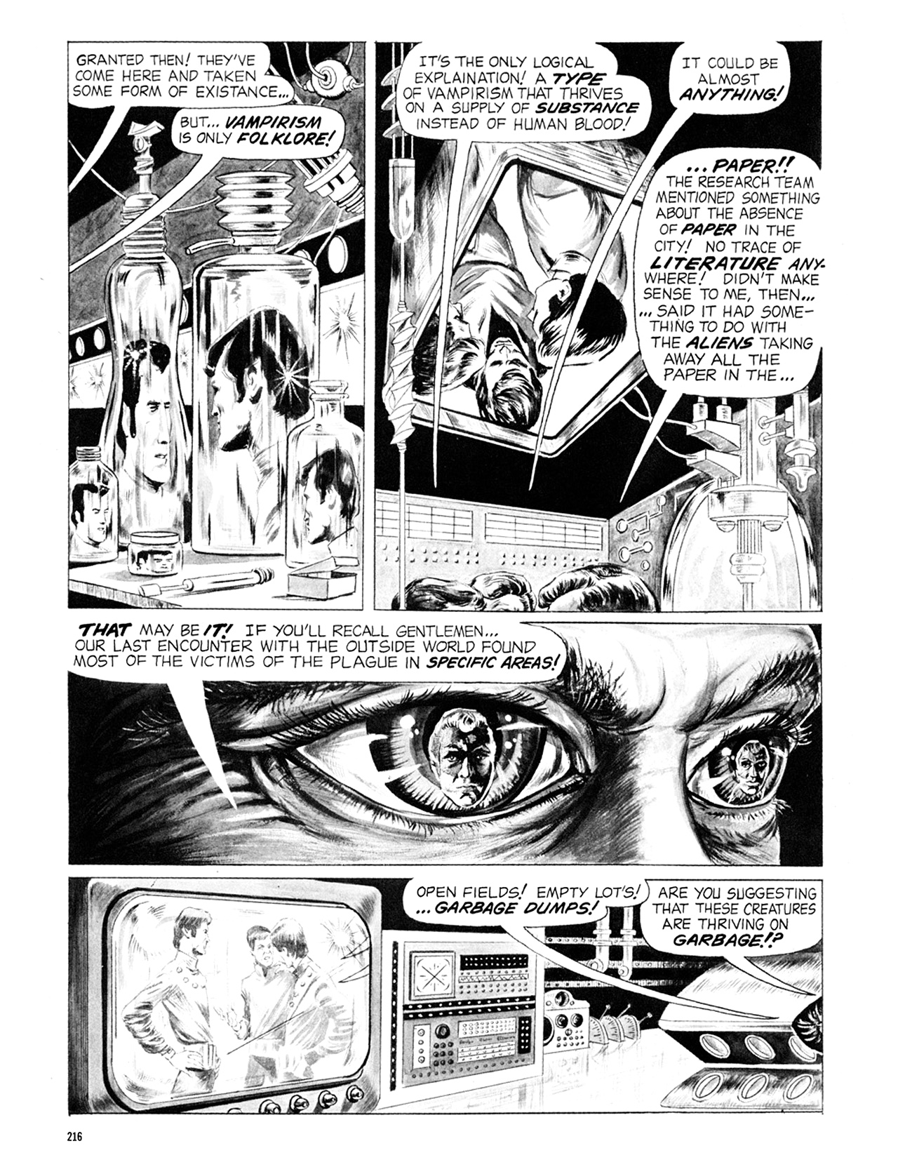 Read online Eerie Archives comic -  Issue # TPB 6 - 216